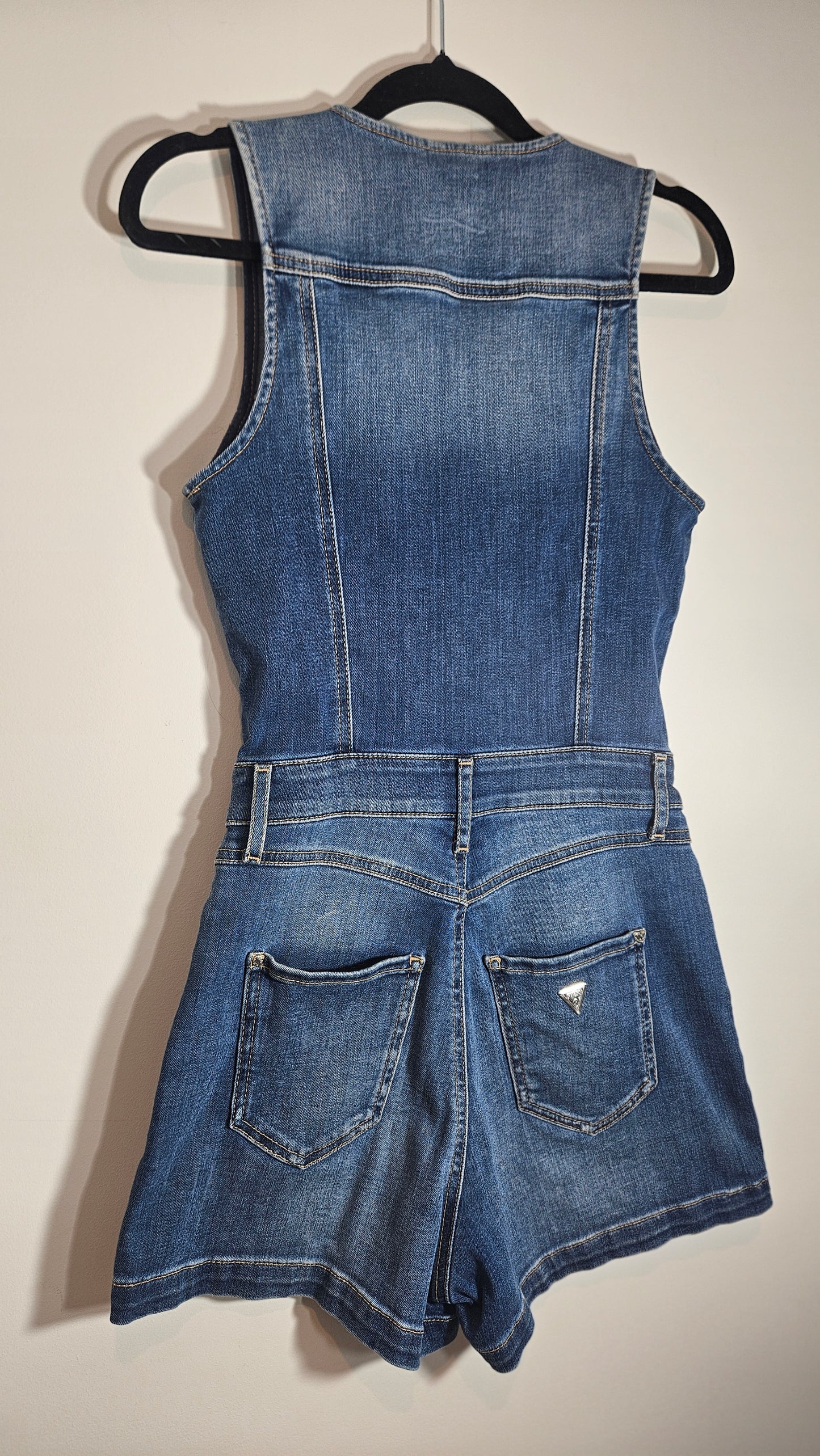 Denim Guess PlaySuit Size Small. Stretchy!