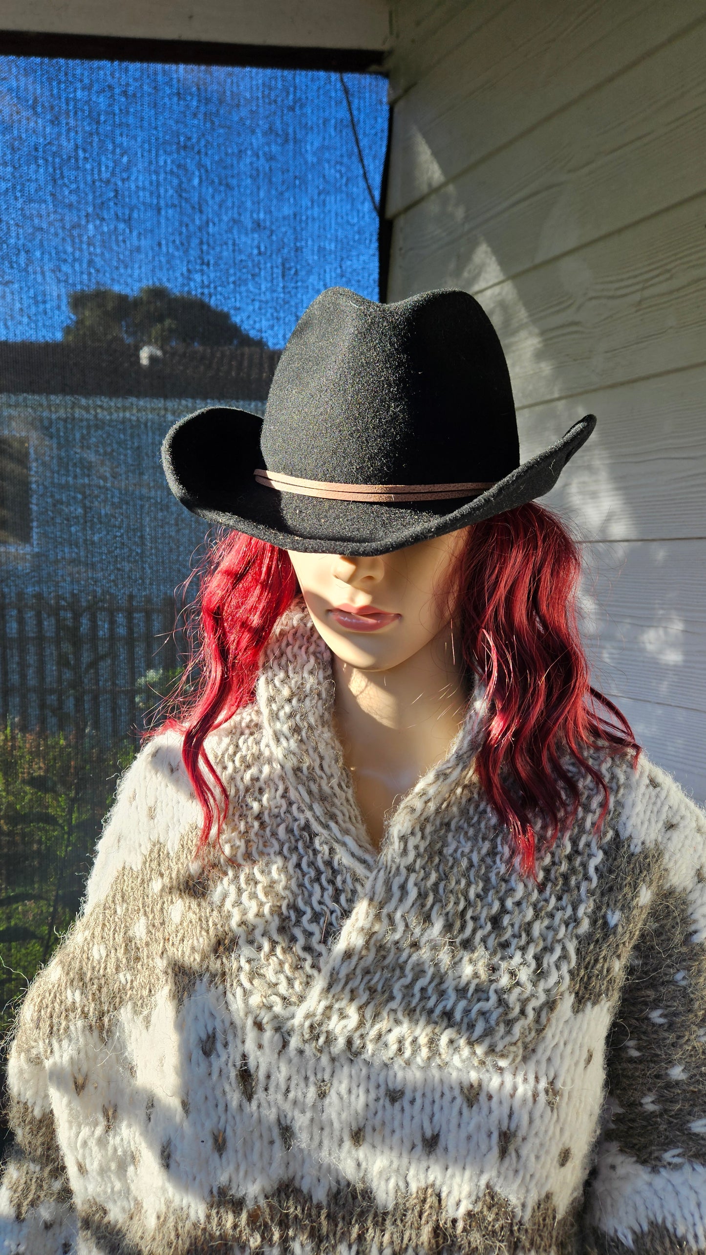 Stunning Black Ale by Alessandra Hat 100% wool made in Ecuador