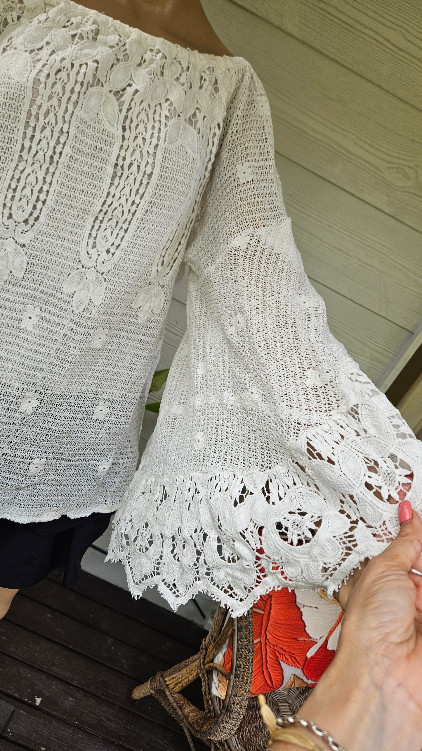 Bohemian Angel Leave NZ Bell sleeves  Blouse - curvy Top