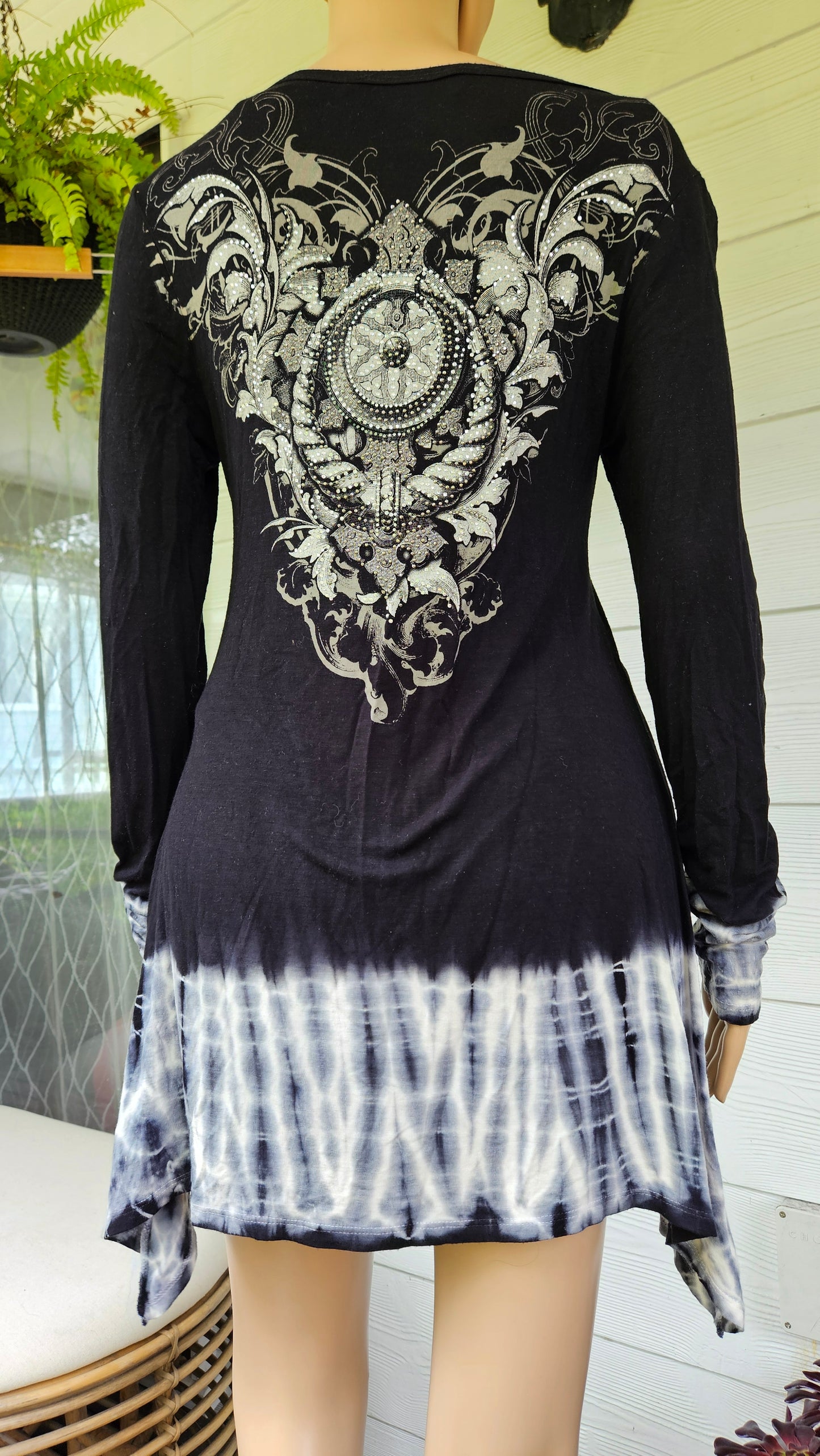 Vintage Asymmetrical Gothic top made in USA