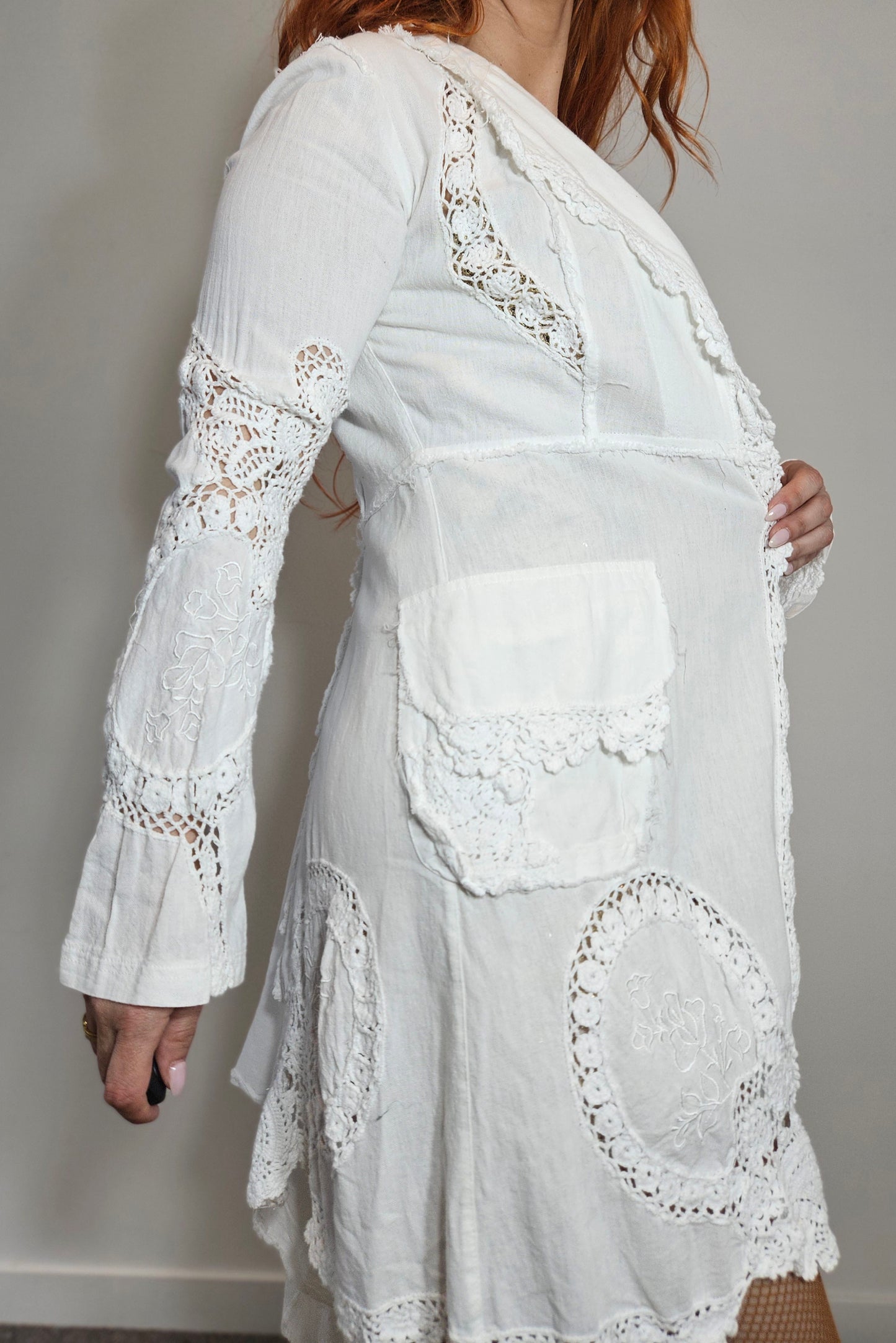 Unique Romantic Victorian-Inspired Crochet Jacket