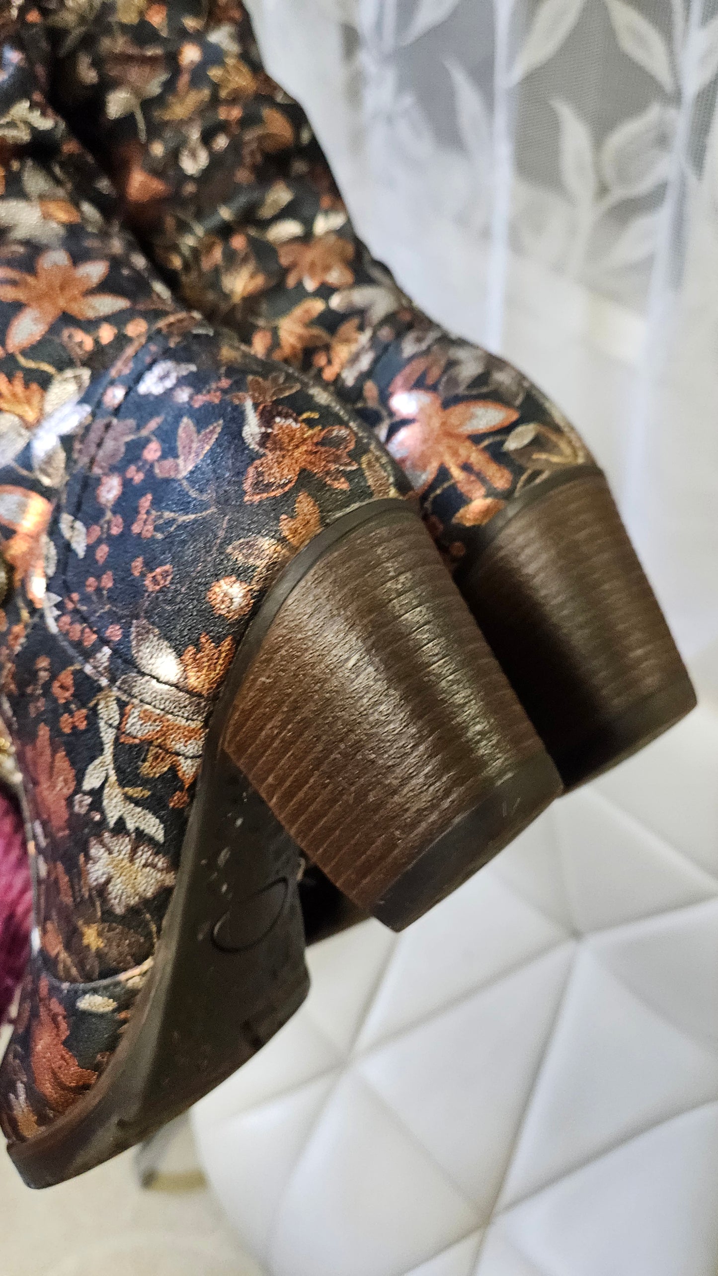 Maher Floral Boots - Preloved Boots Size 39