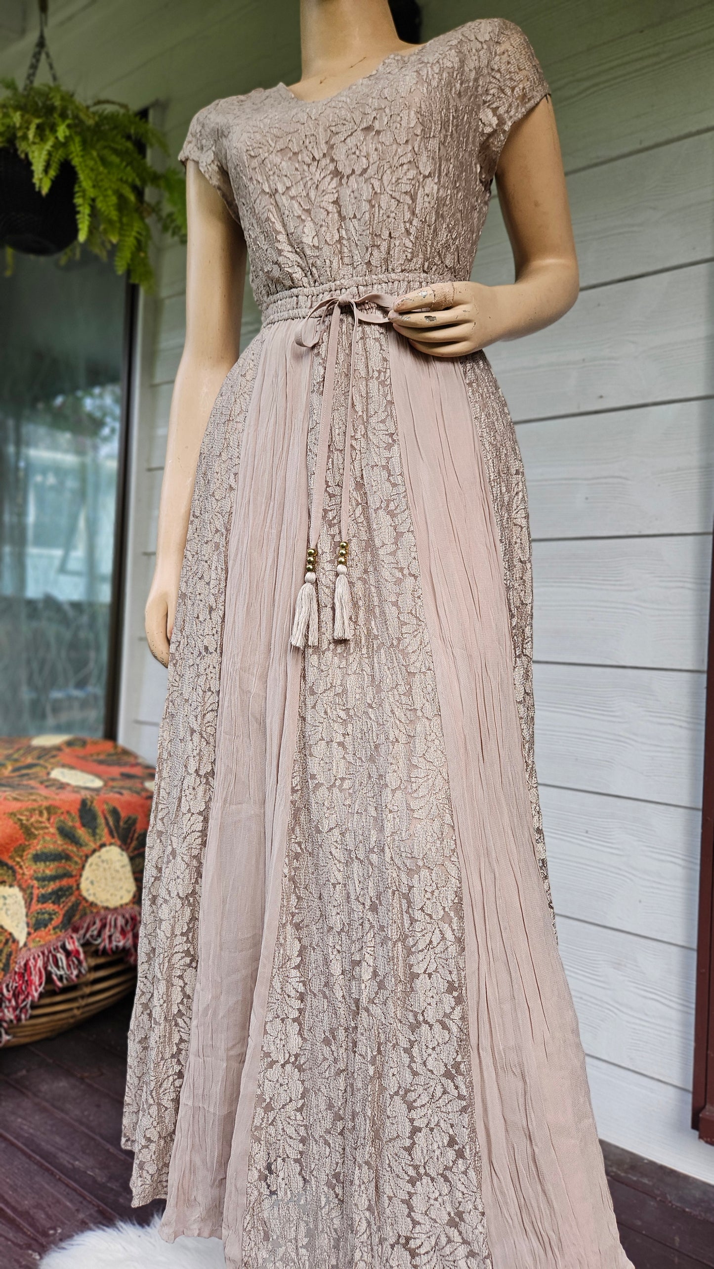 Lace Bohemian Lace Maxi Dress Size 38/10uk