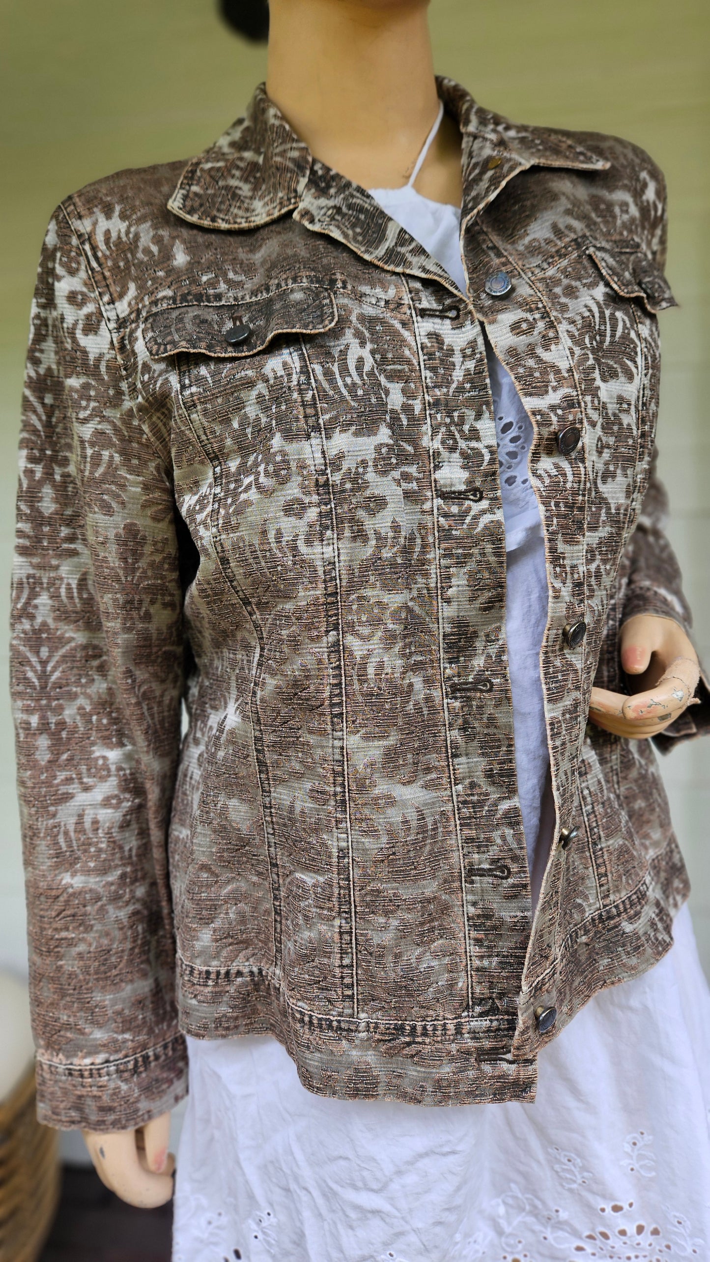 Metallic pattern Jacket Size 42