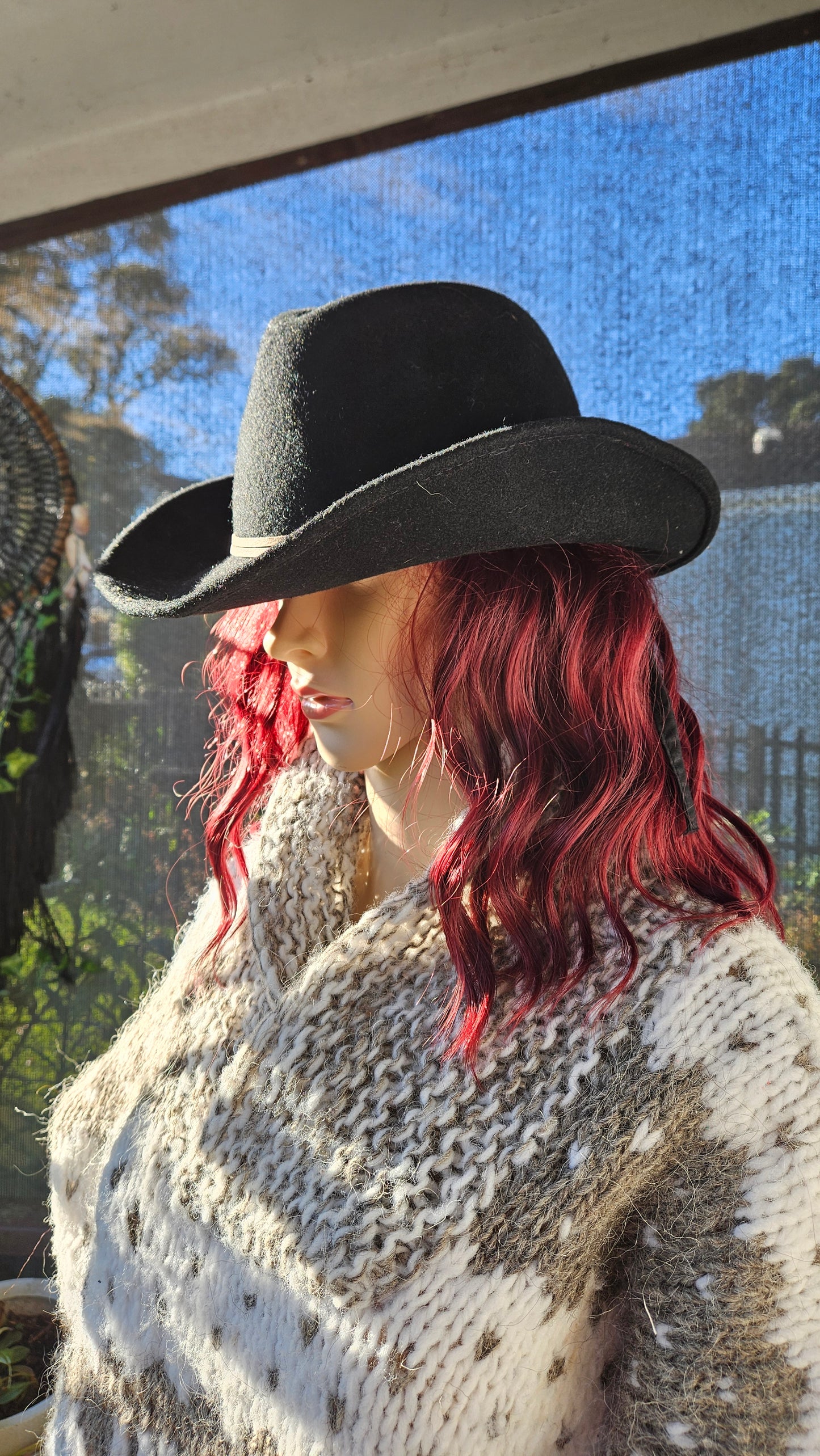 Stunning Black Ale by Alessandra Hat 100% wool made in Ecuador