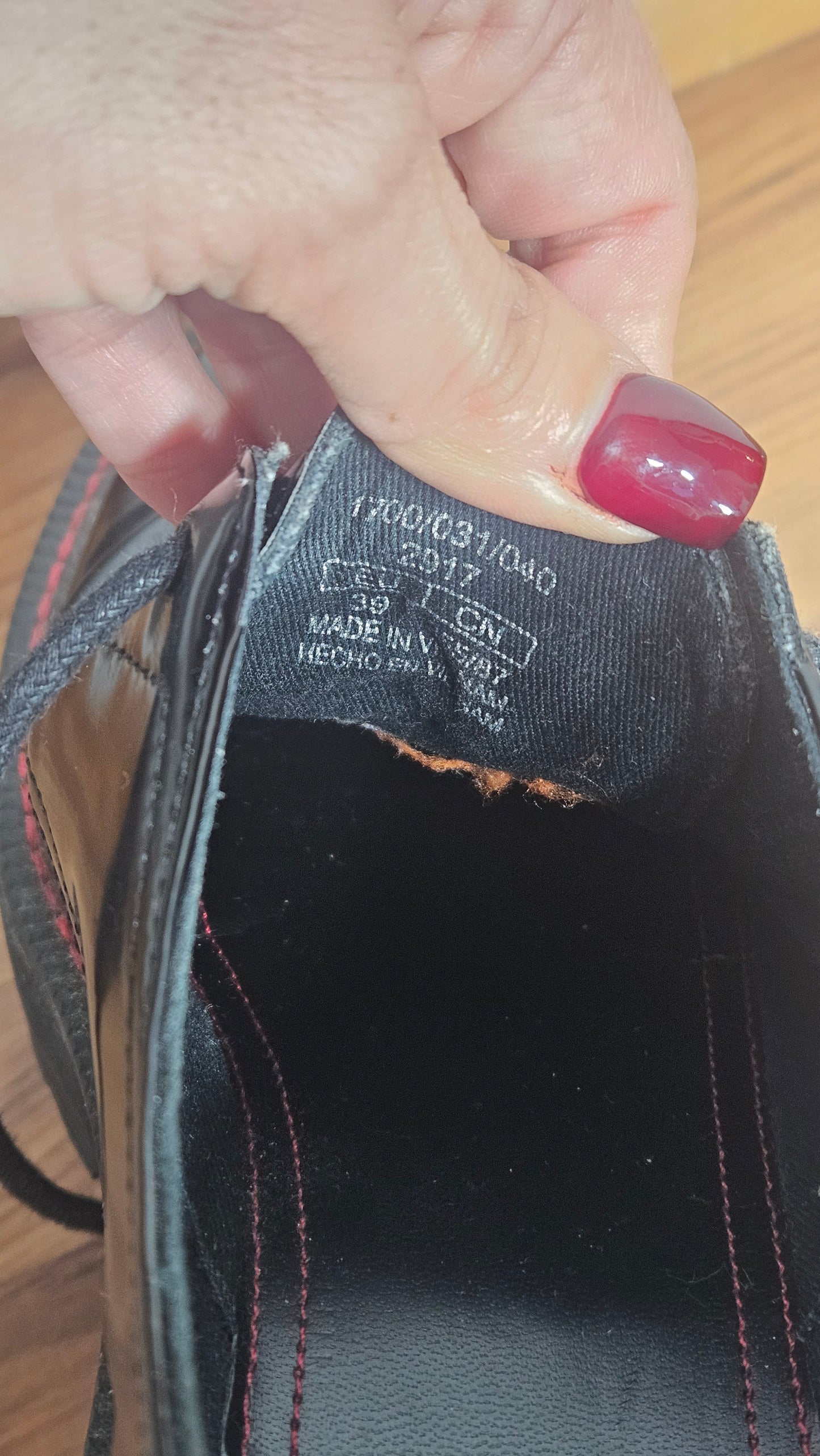 Bershka Black Chunky Sole Lace Up Shoe Size 39