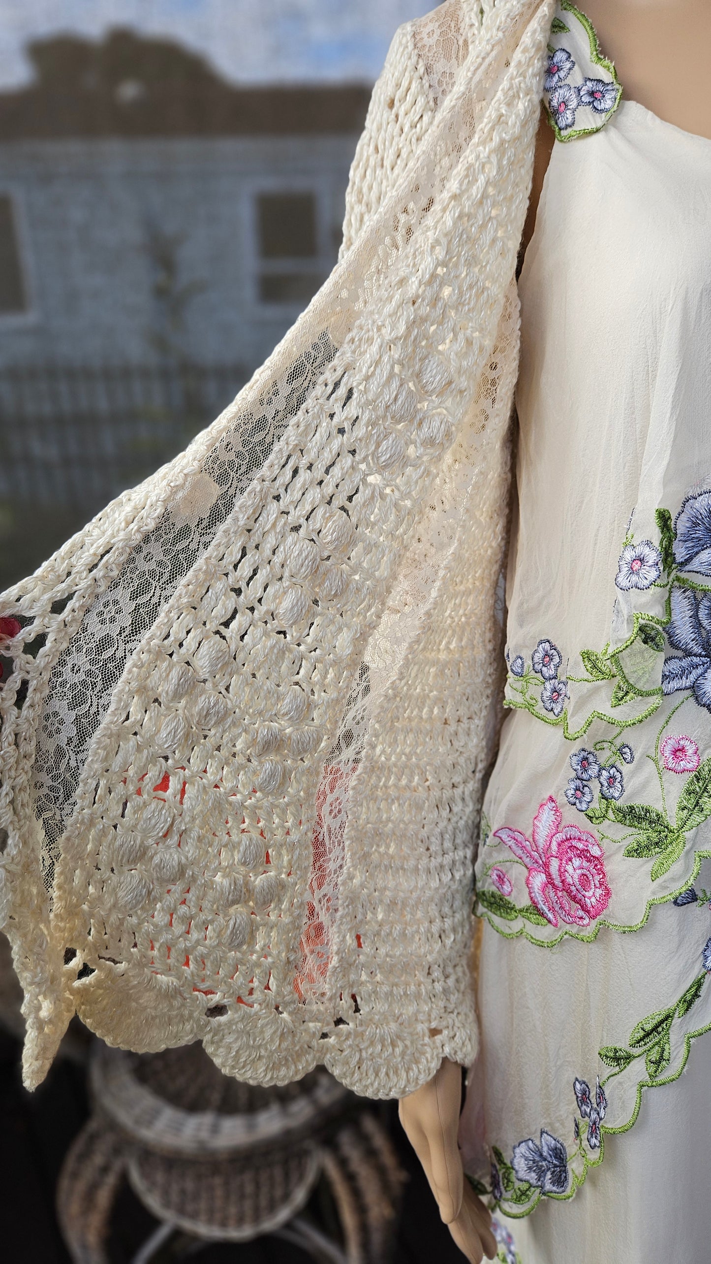 Crochet short sleeve Top - Cardigan bohemian Coat - Lace coat bolero