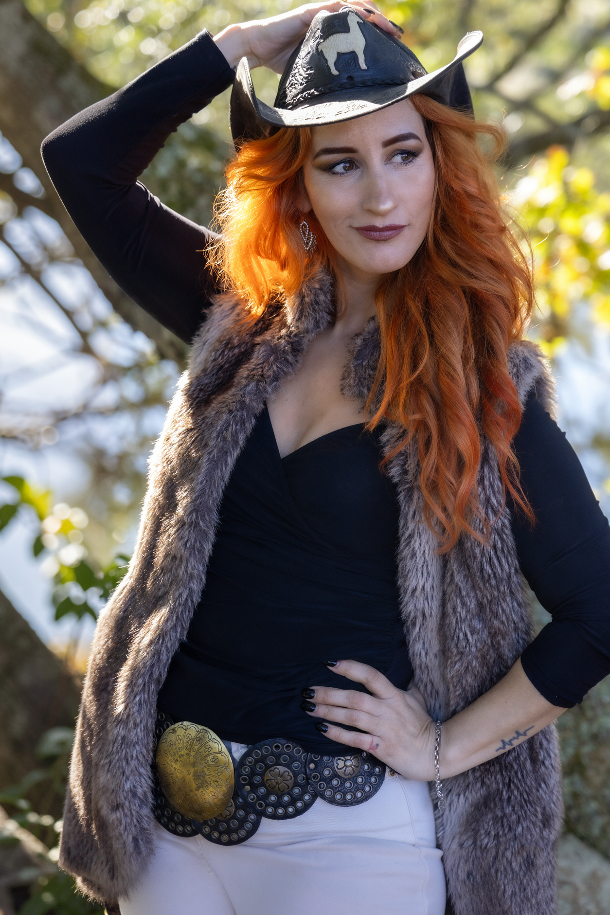 Lovely Bershka Fur Vest. Vintage Vest