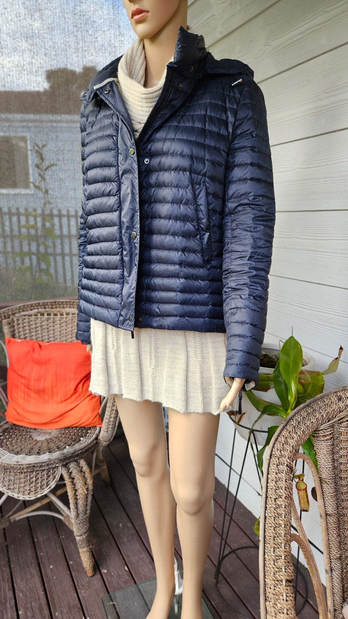 Zara Windbreaker navy Jacket