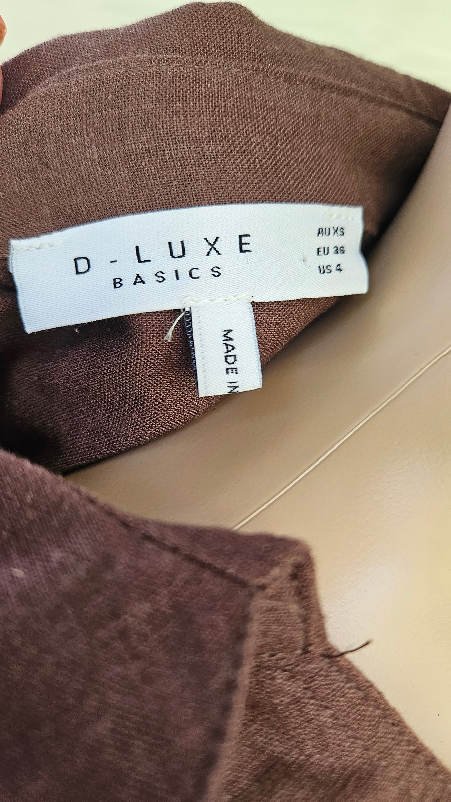 Brown Belted Jumpsuit Preloved Jumpsuit by DLUXE Basics