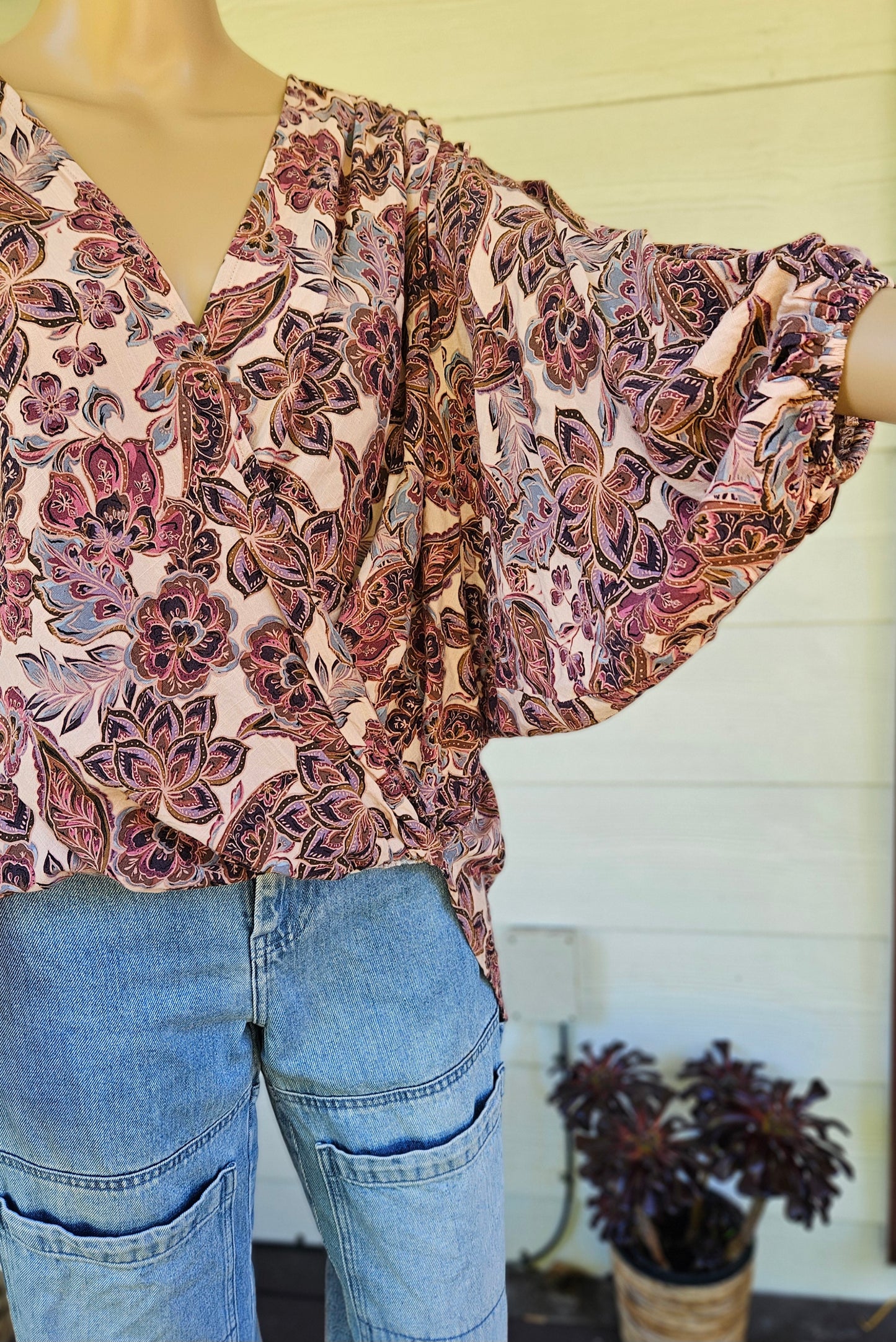 Wrap style Blouse - Top