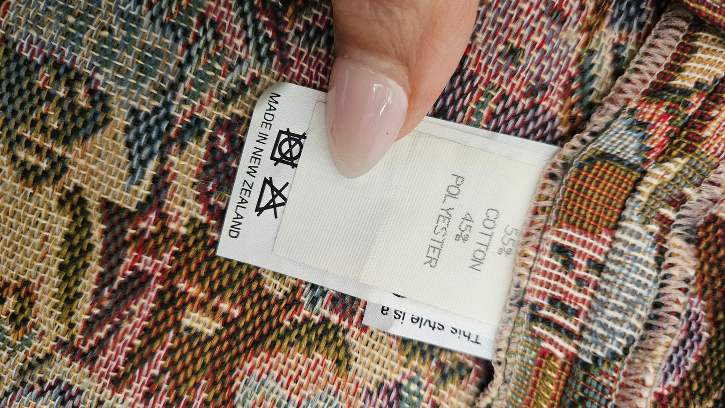 Vintage 90s Tapestry Vest - Classified Country Clothes Made in NZ - Size 16