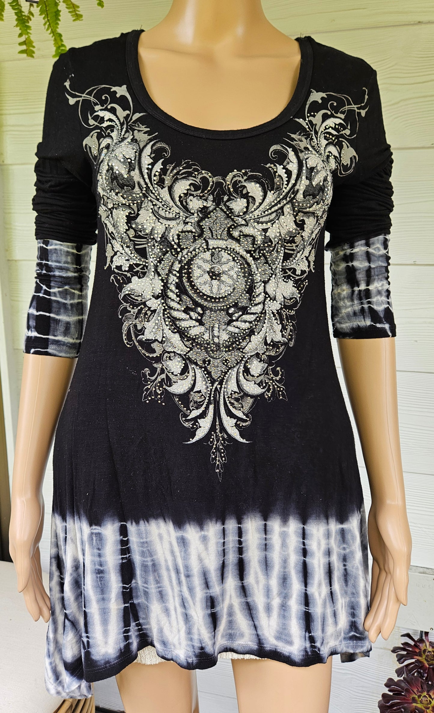 Vintage Asymmetrical Gothic top made in USA