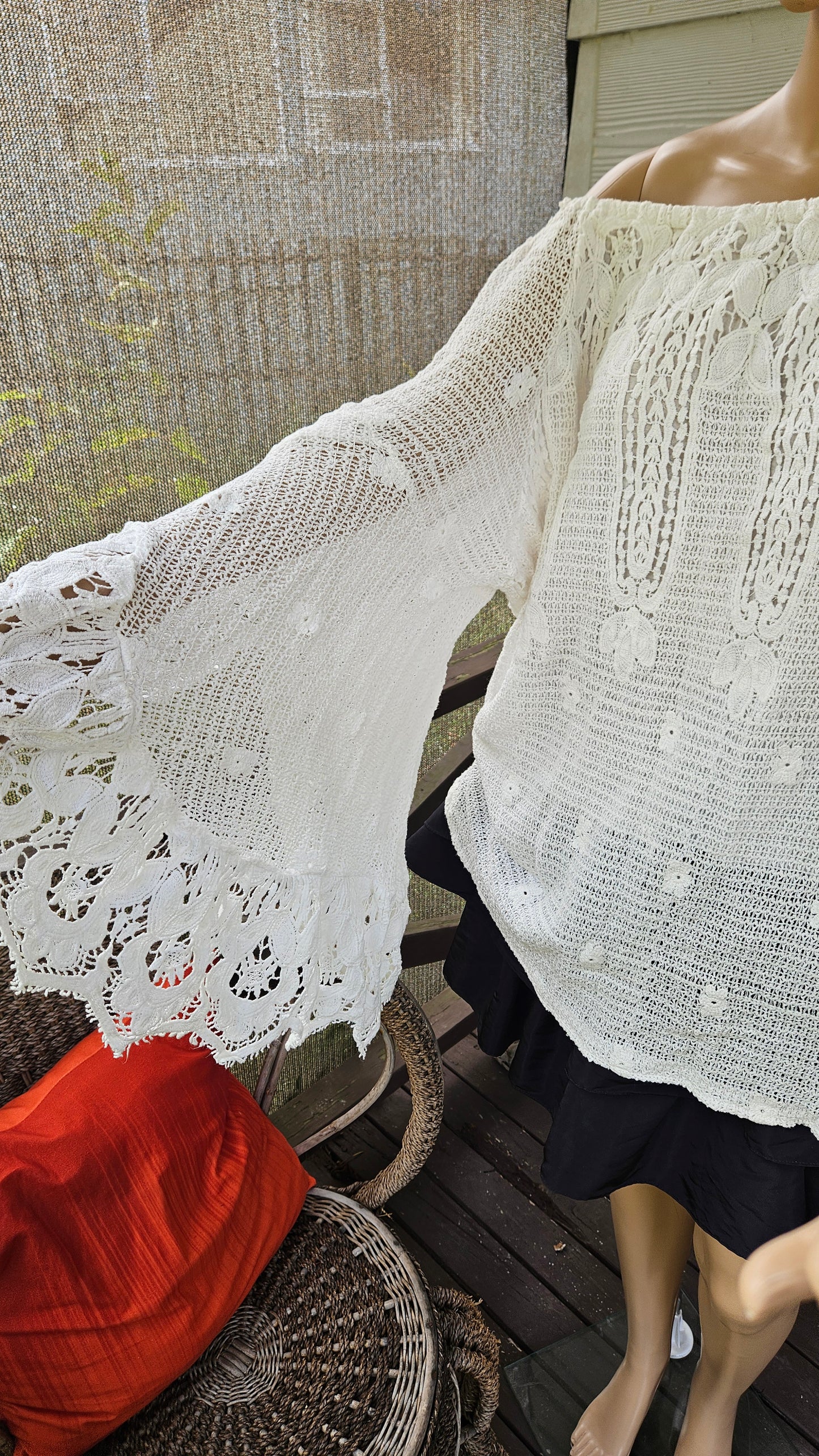 Bohemian Angel Leave NZ Bell sleeves  Blouse - curvy Top