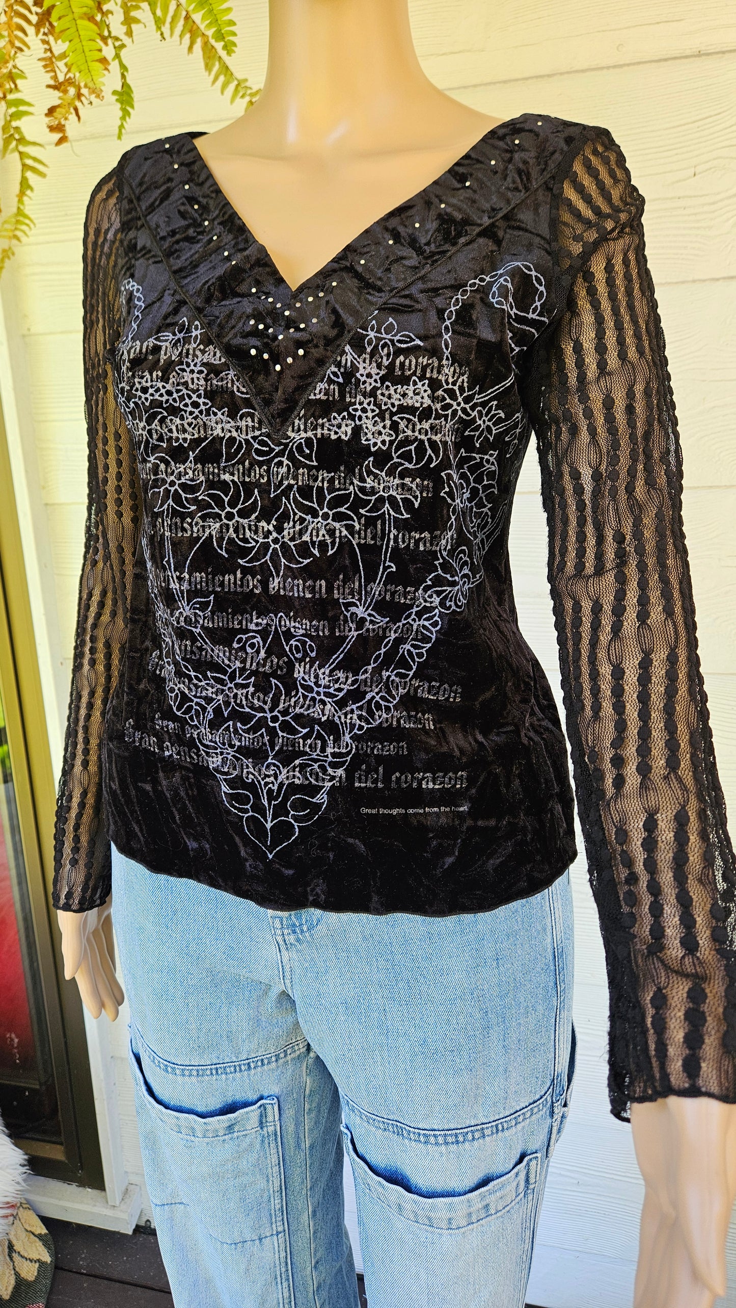 Vintage Vamp Top made in NZ