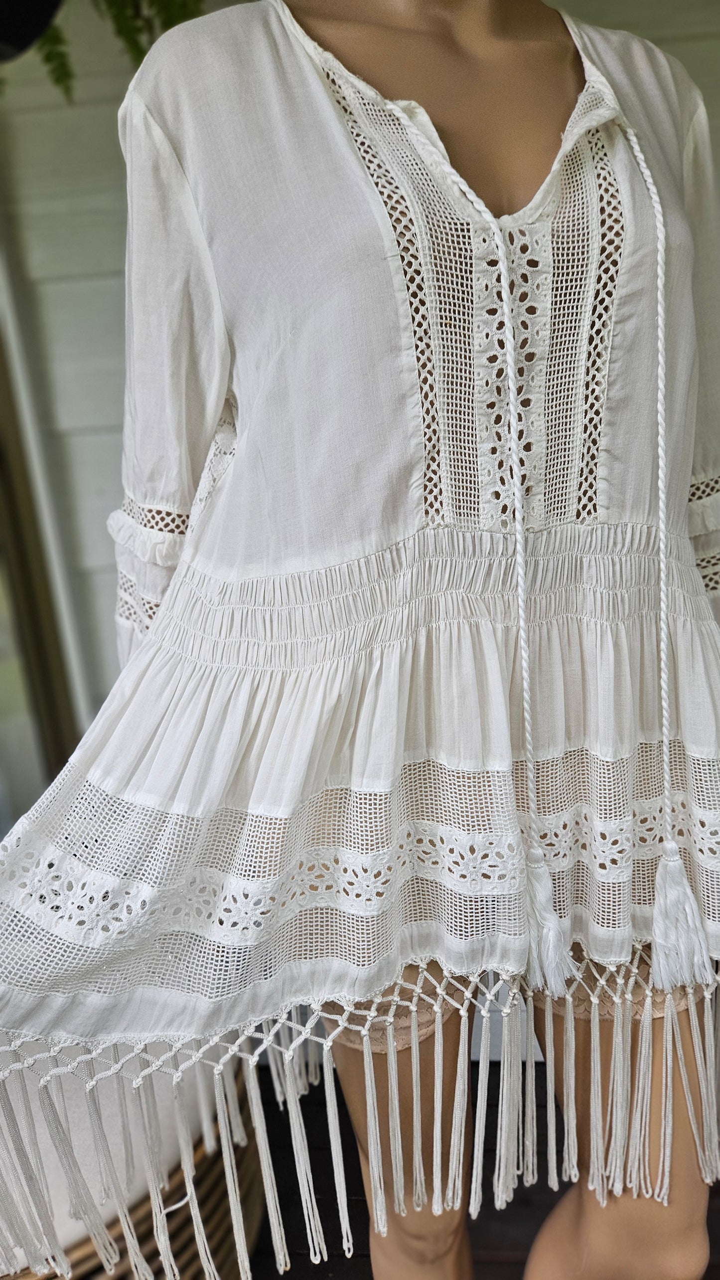Lovely Bohemian Shirt  Women's Blouse. Used pre-loved Top