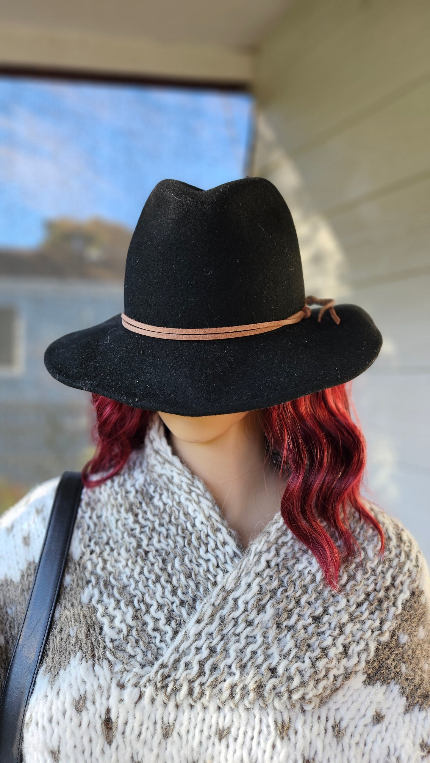 Stunning Black Ale by Alessandra Hat 100% wool made in Ecuador
