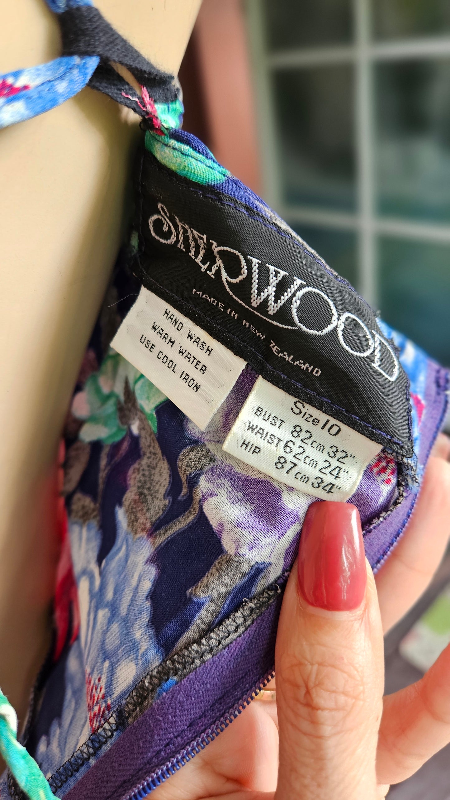 Vintage Floral Dress. Made in New Zealand