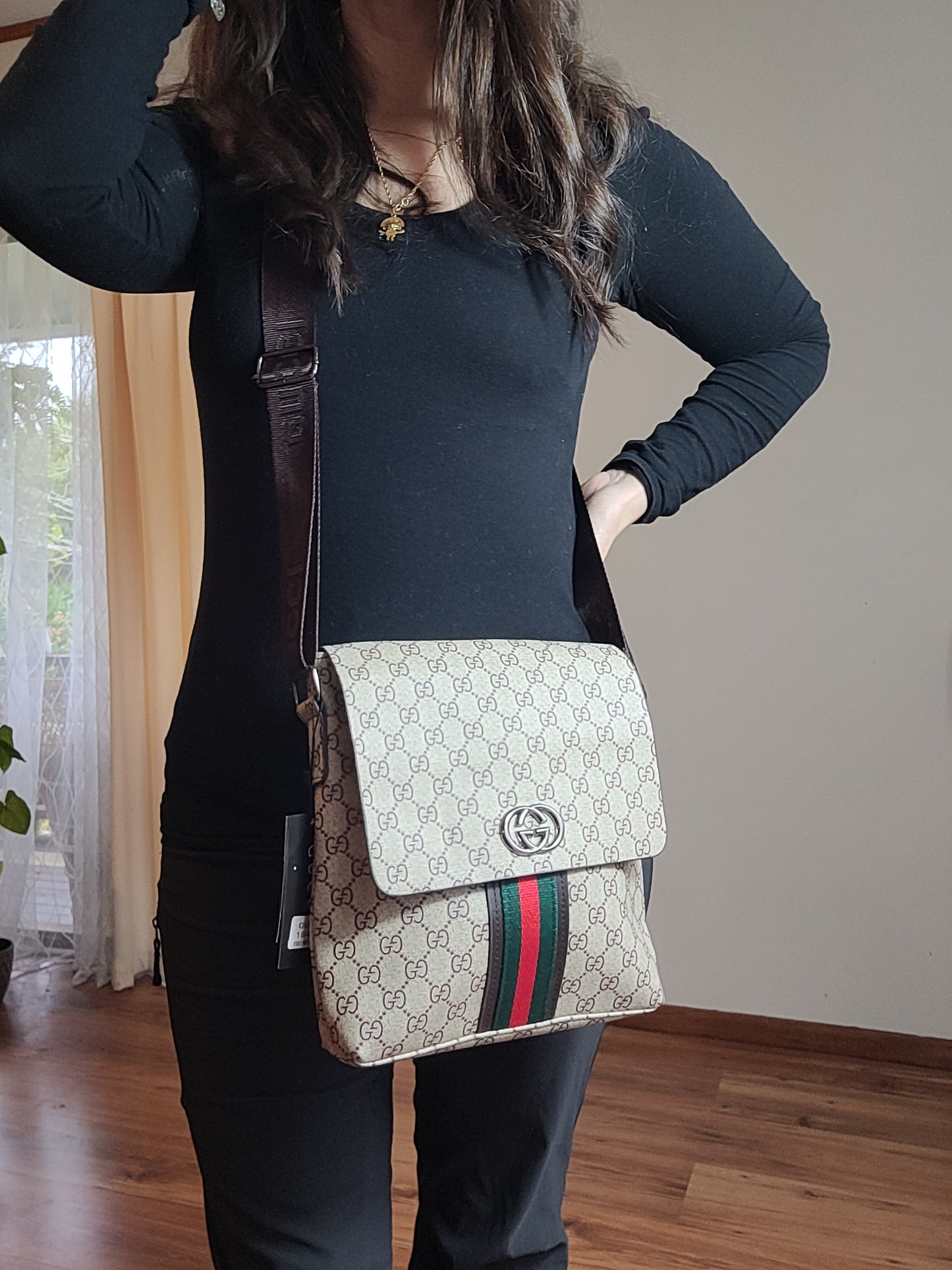 Gucci Inspired Shoulder Hand Bag - Strap Bag for Men or Women