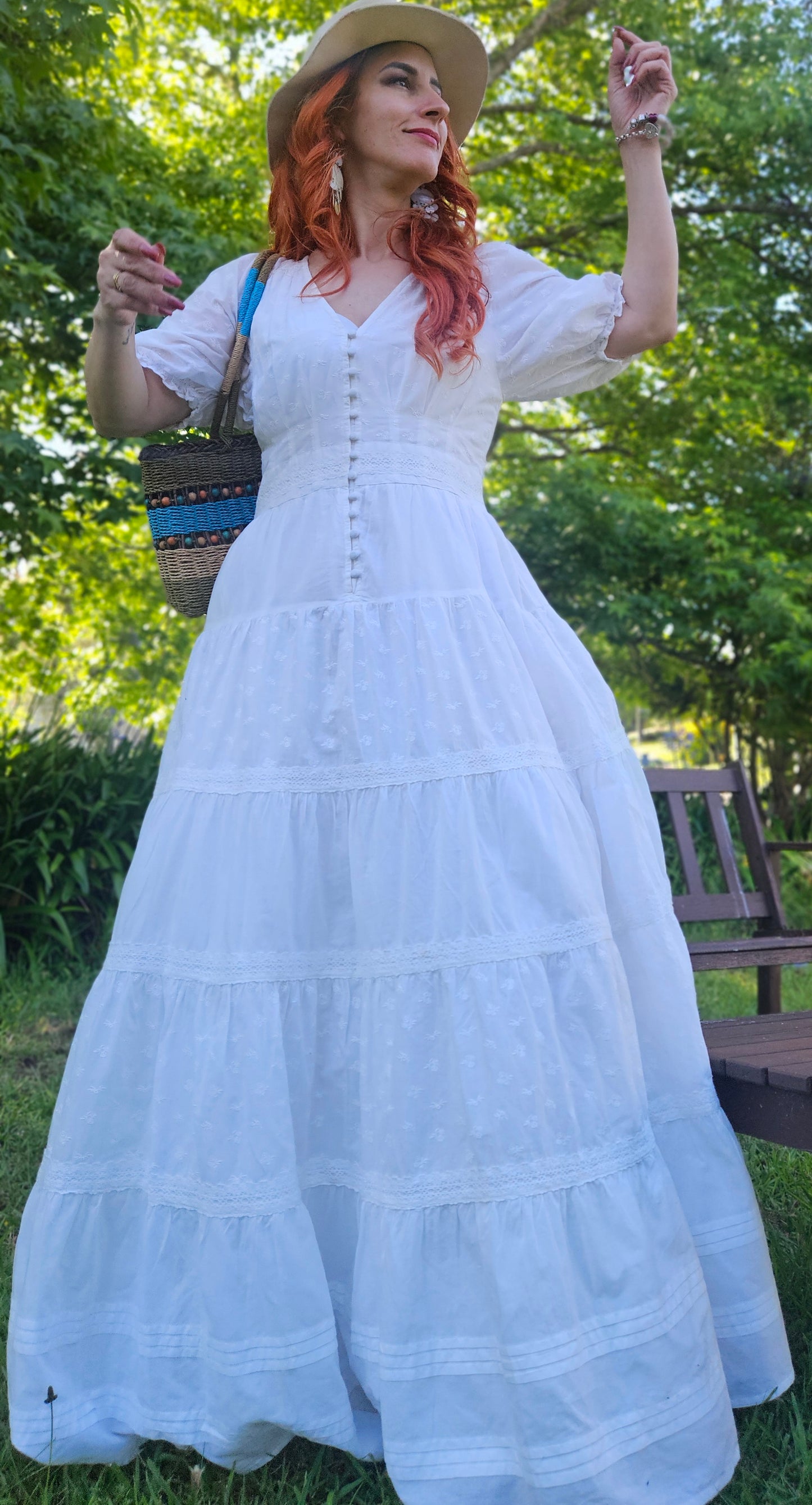 Bohemian Boho Maxi Dress Size M