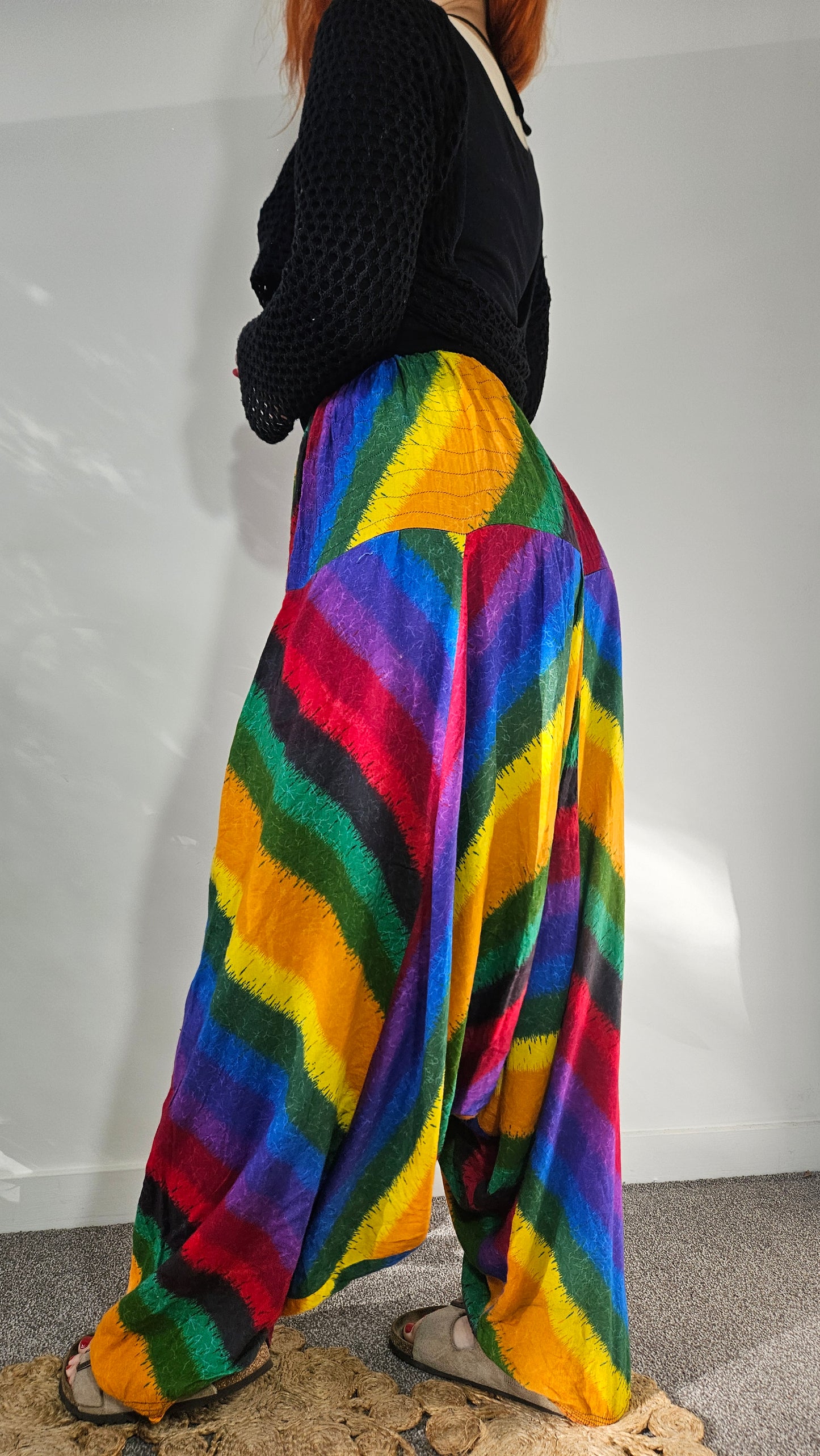 Bohemian Colorful Unisex Shalwar Summer Tracksuit Pants! baggy Fit (Copy)