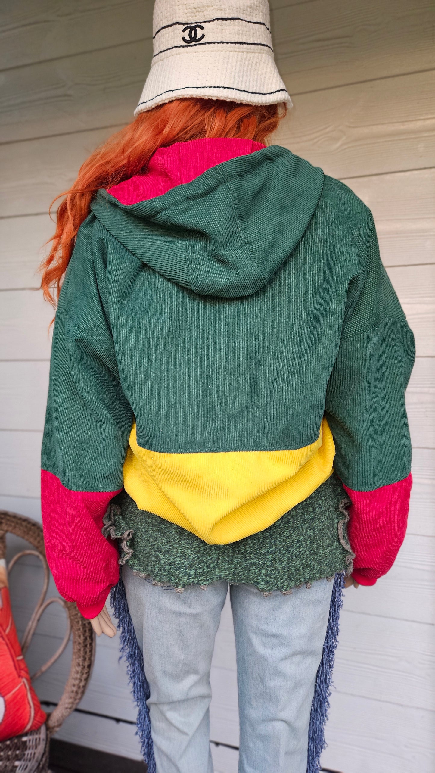 Corduroy jacket Zaful. Retro bomber Jacket 3XL