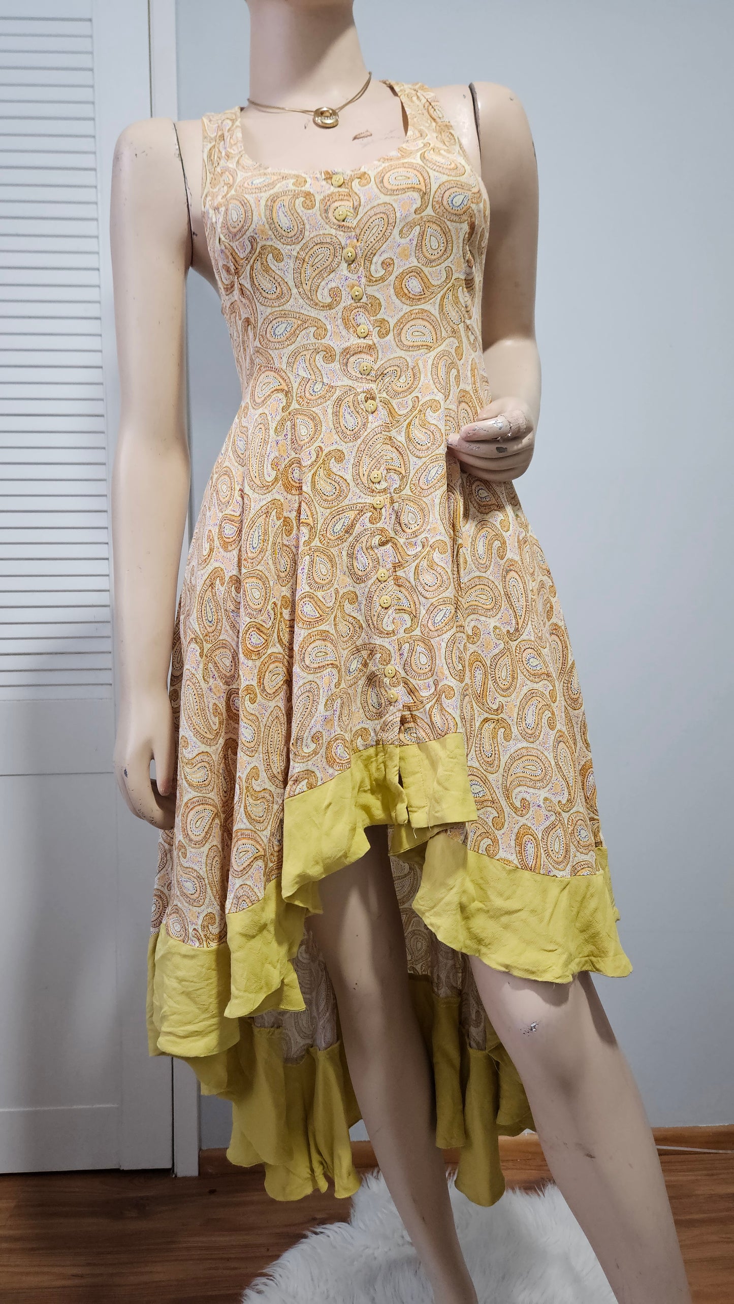 Tigerlily high-low dress Bohemian Dress 100% rayon boho Dress - Bohemian dress Preloved Dress