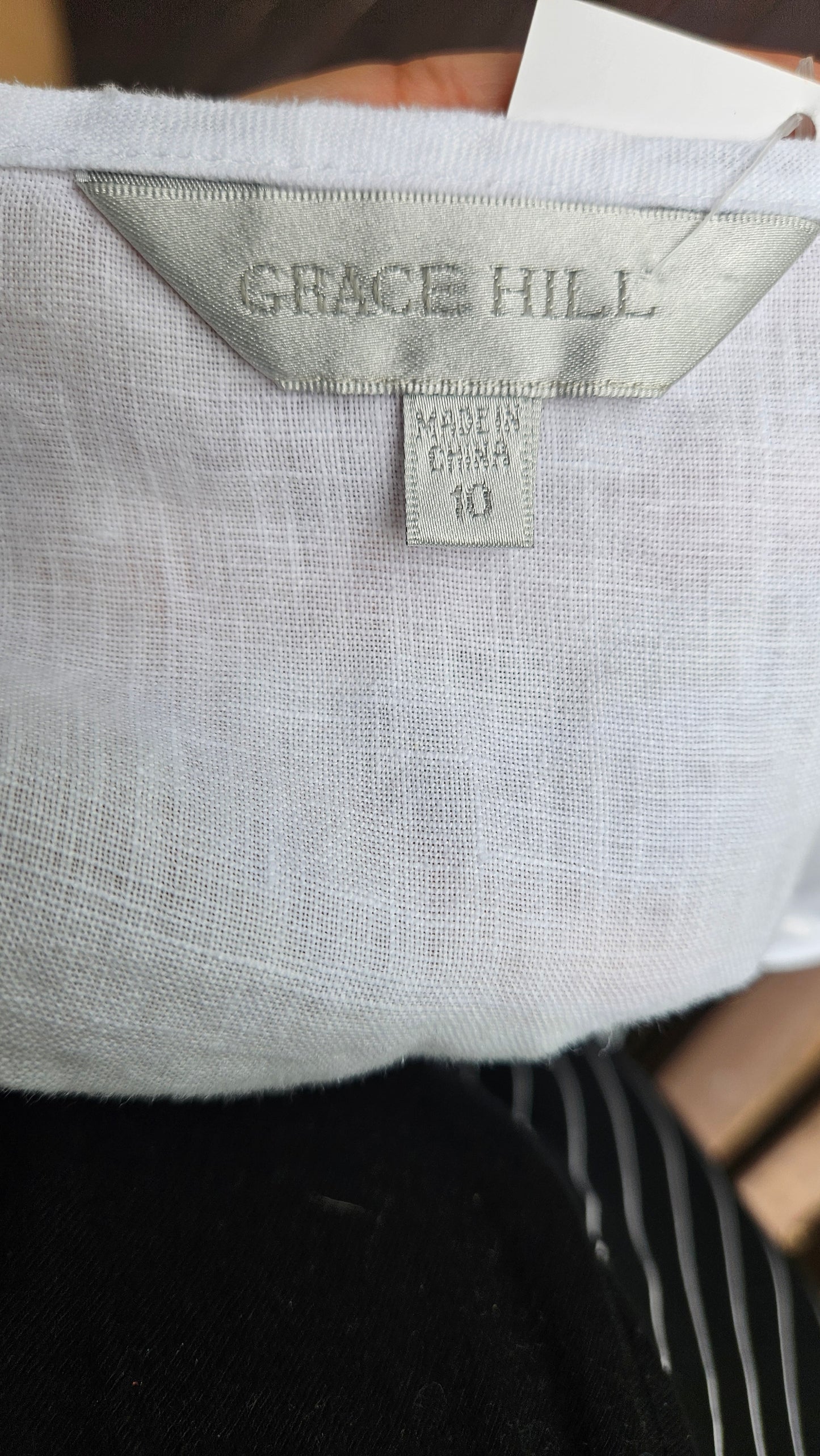 Grace Hill Dress – Linen Dress  Size 10. Preloved Dress
