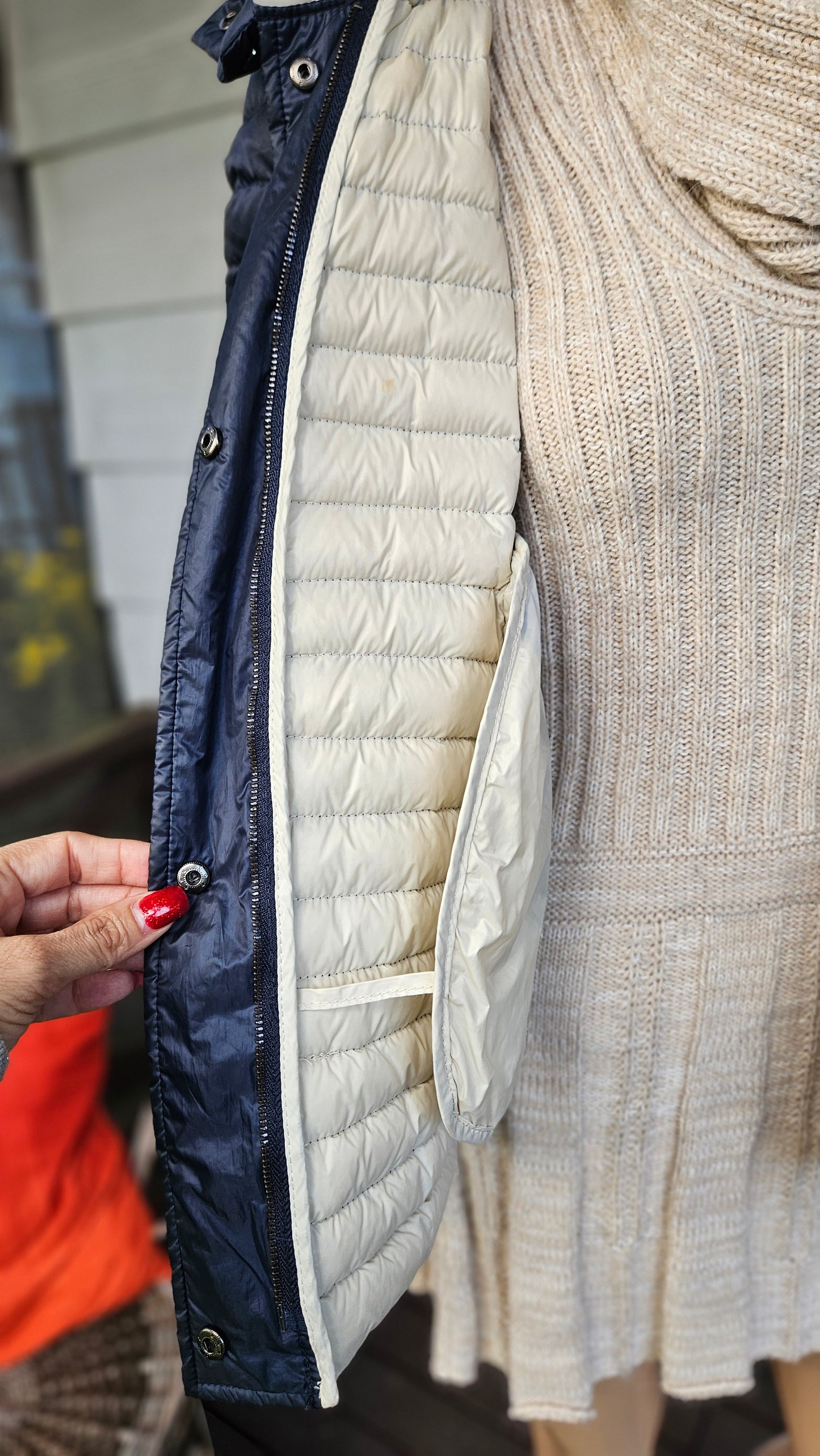 Zara Windbreaker navy Jacket