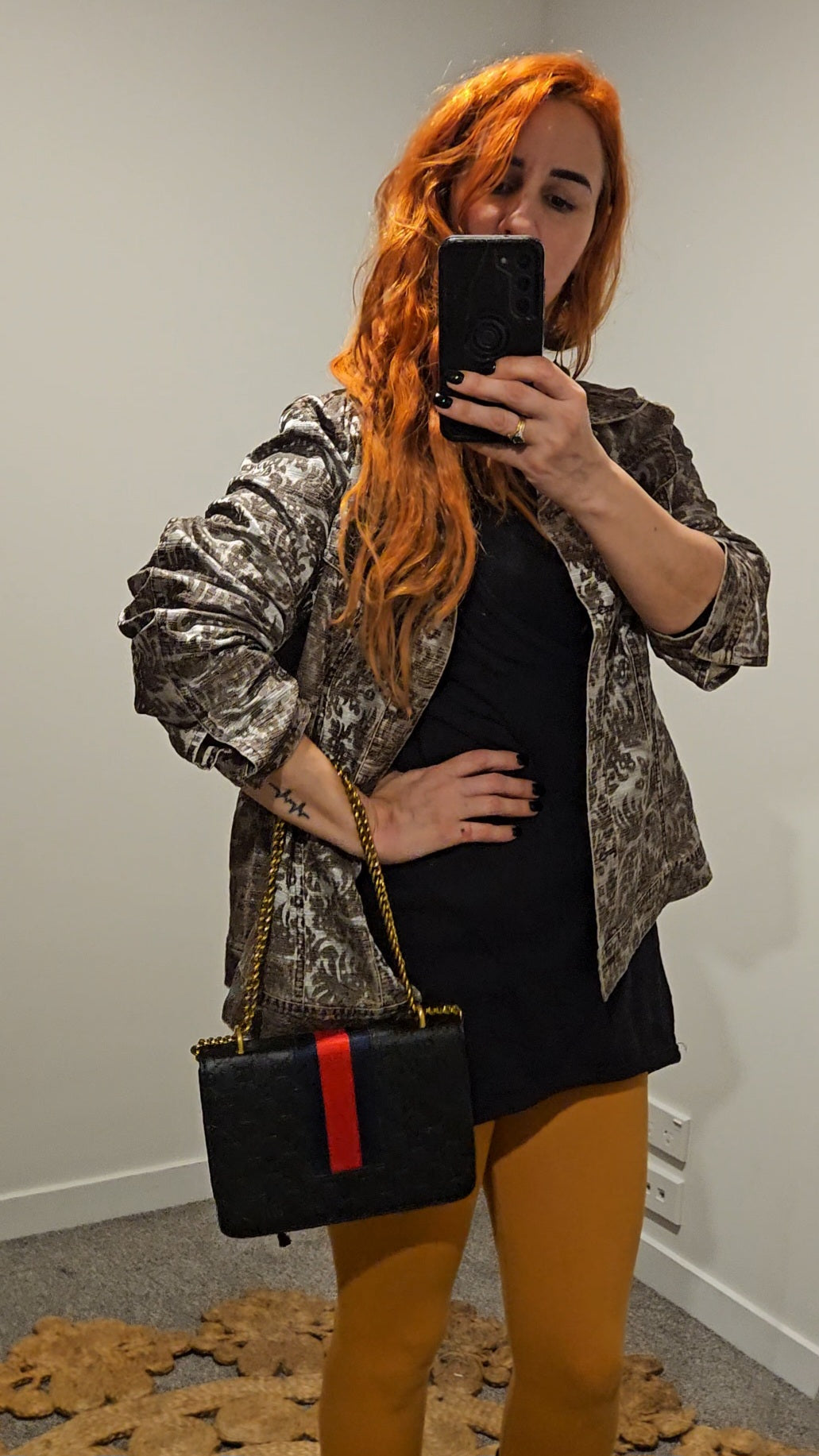 Metallic pattern Jacket Size 42