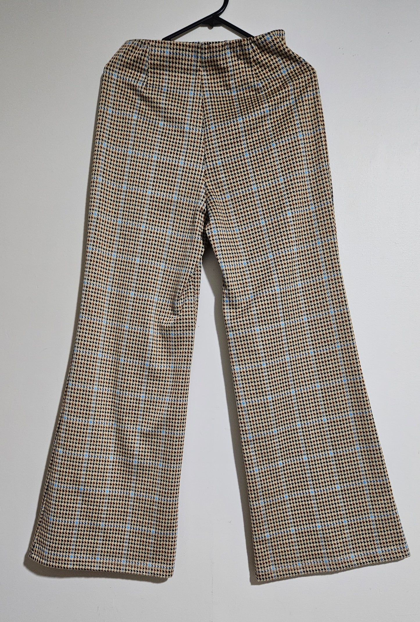 Plaid high waist pants - Retro style pants