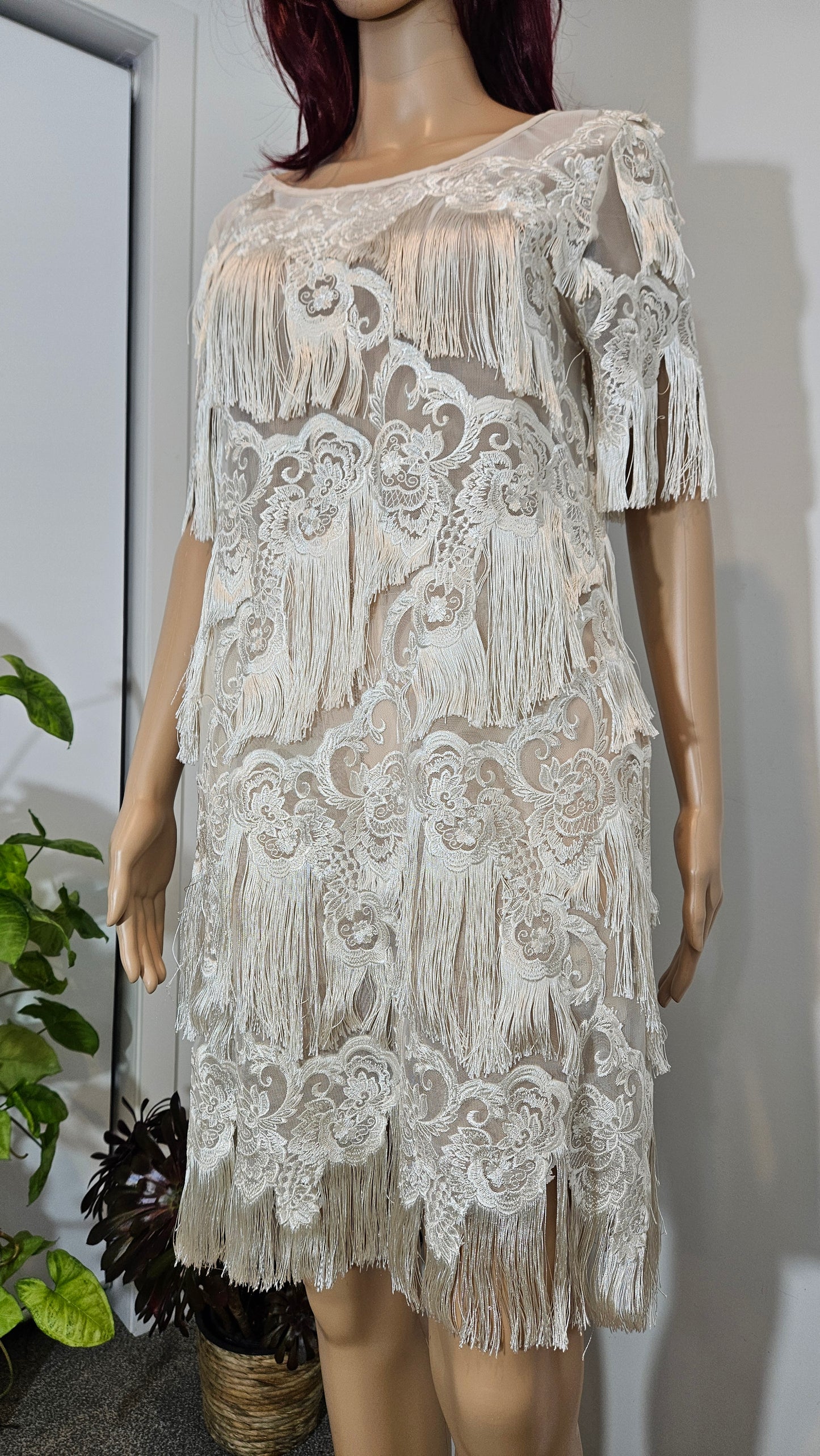 Curated Kate Sylvester Benita Fringed Mini Dress