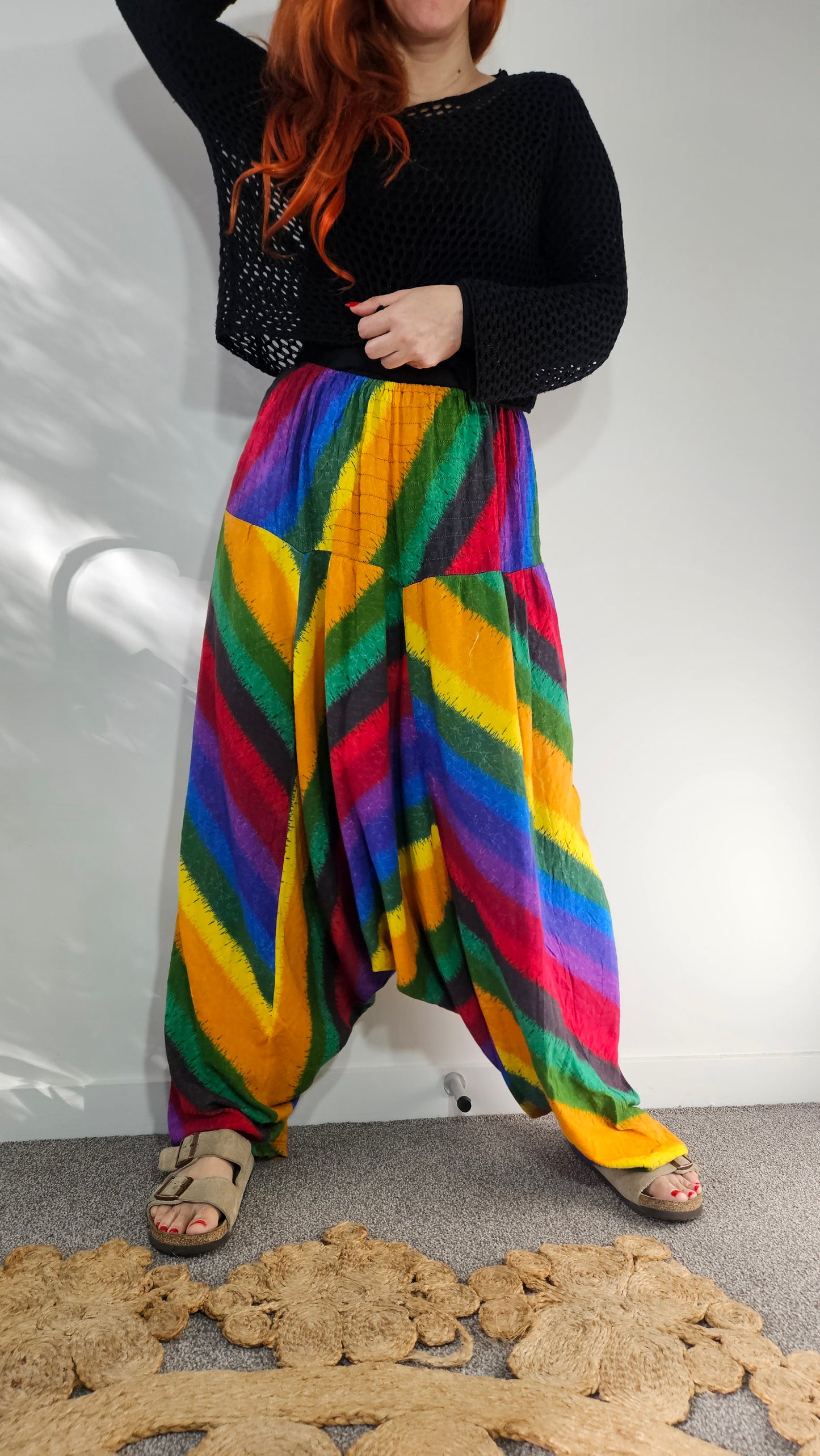 Bohemian Colorful Unisex Shalwar Summer Tracksuit Pants! baggy Fit (Copy)