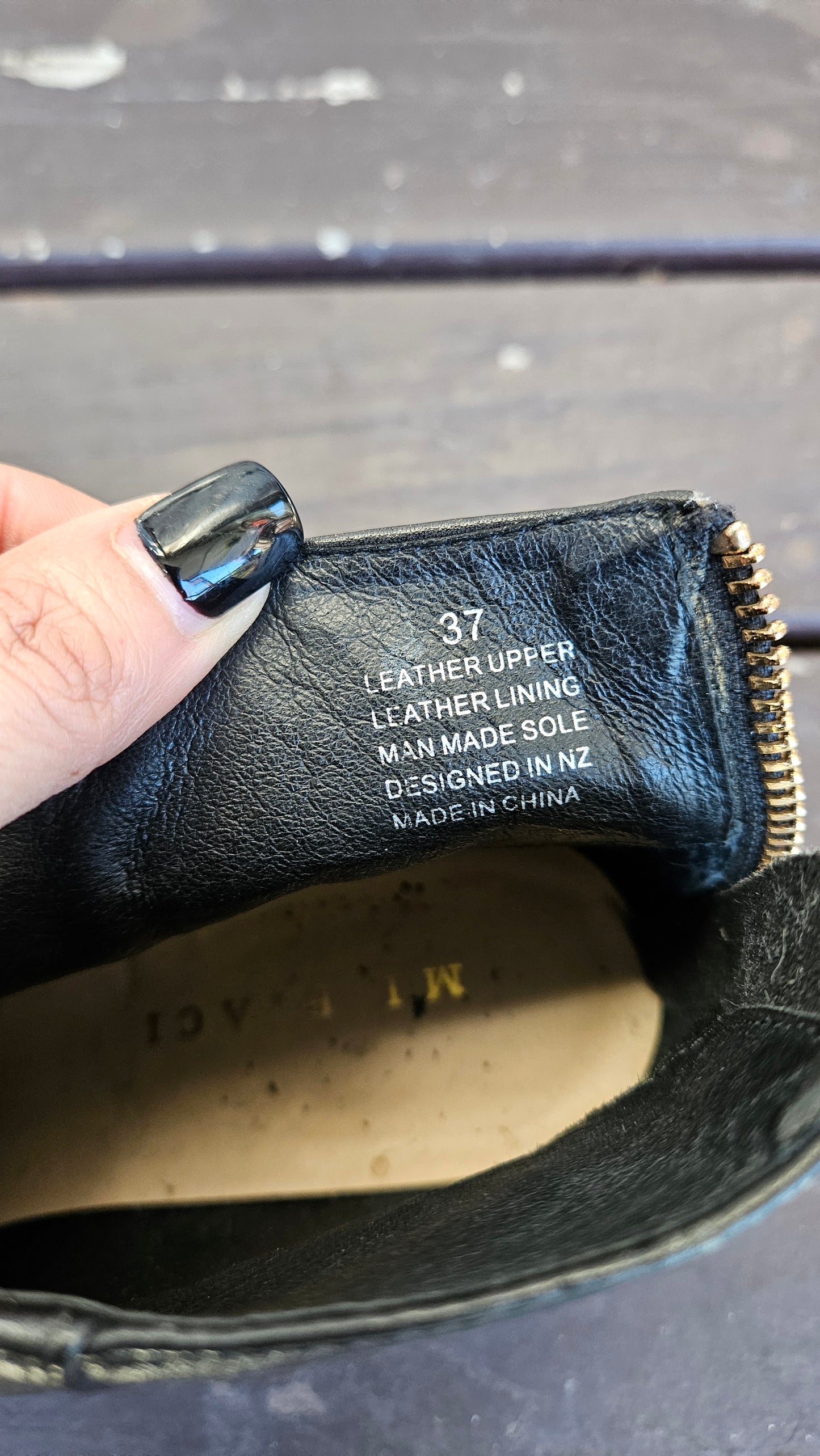 Mi Piaci Black Ankle Boots Preloved boots