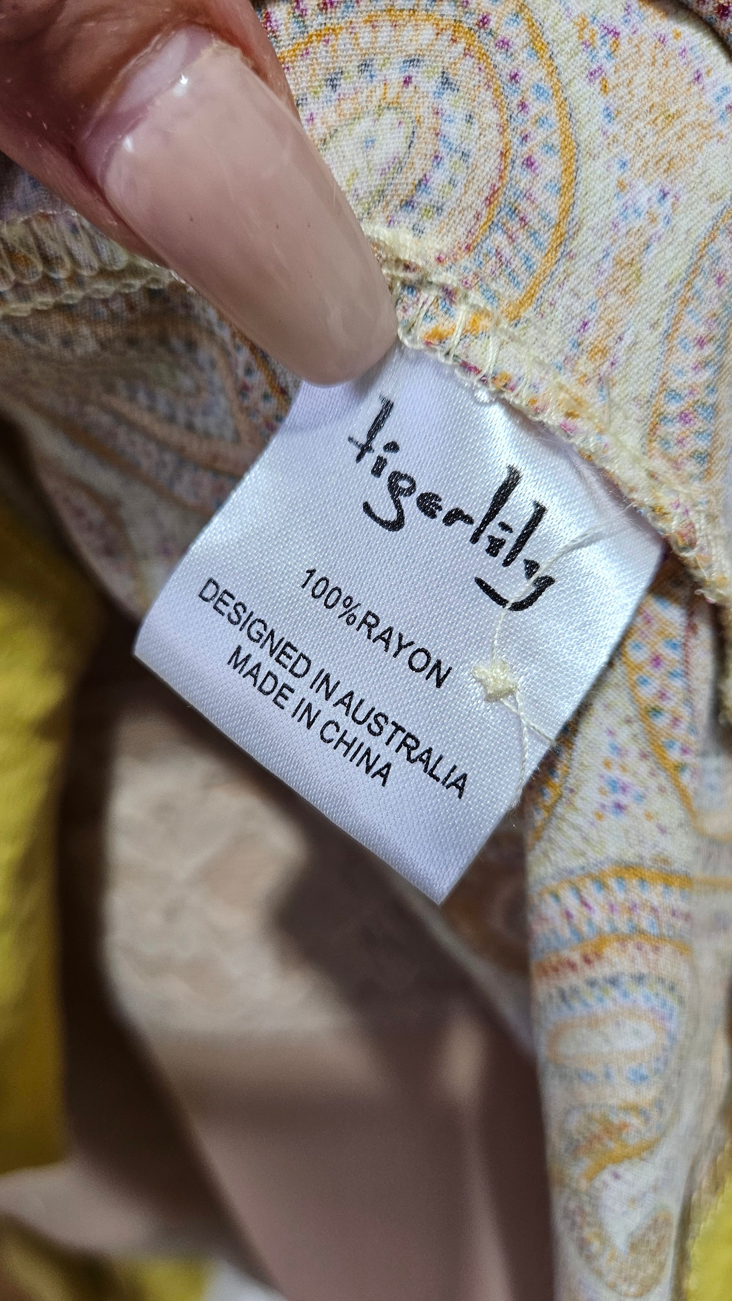 Tigerlily high-low dress Bohemian Dress 100% rayon boho Dress - Bohemian dress Preloved Dress