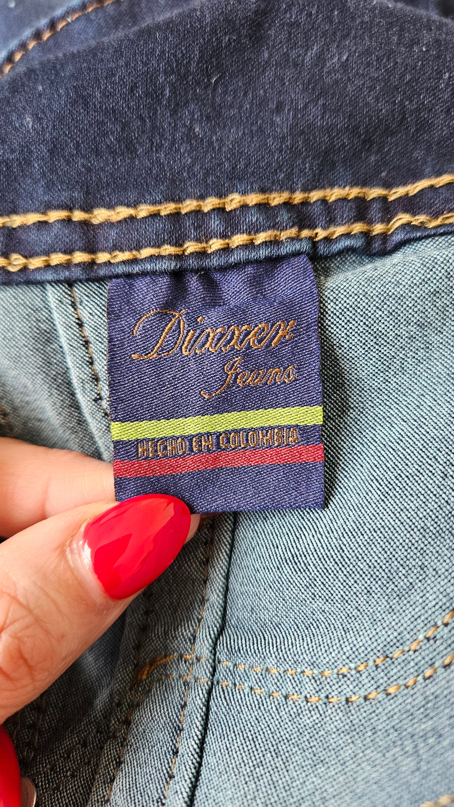 Colombian Skinny Pants Women size 14. Lift bottom Blue Denim Jeans
