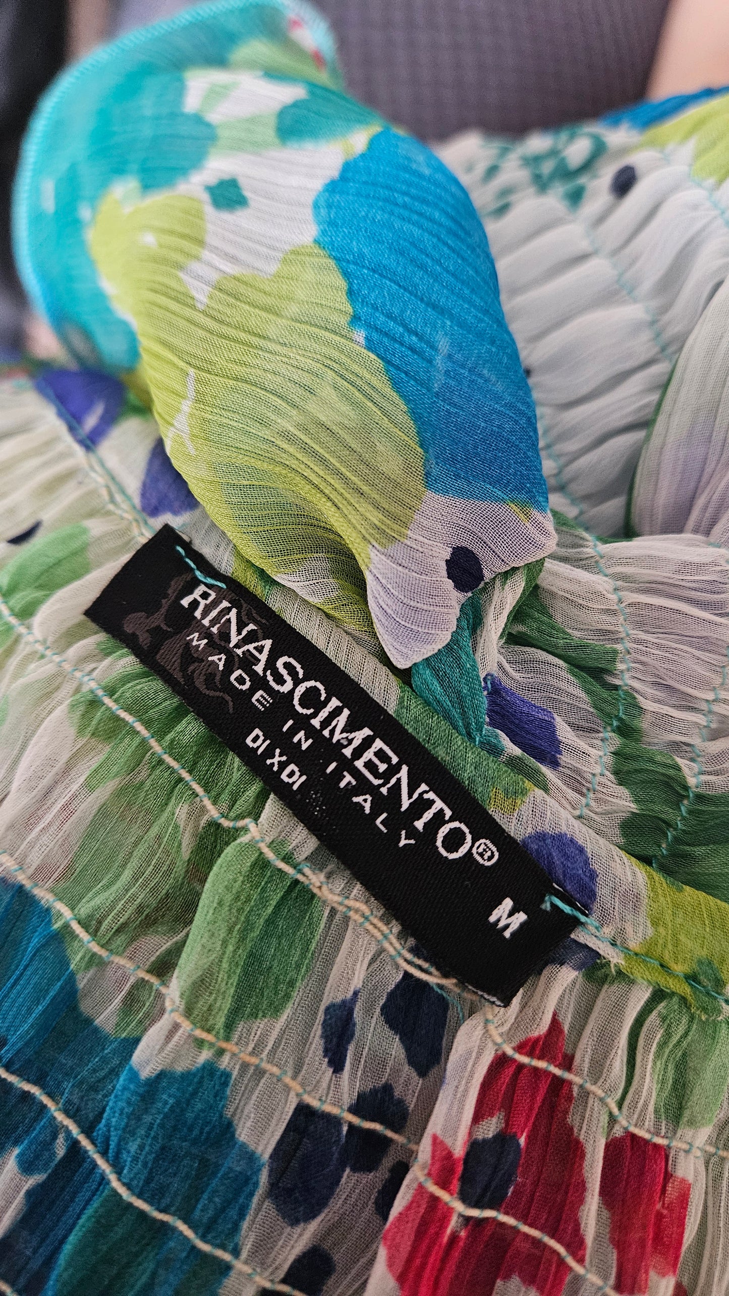 Made in Italy Colourful Boho High-Low Dress – Size M