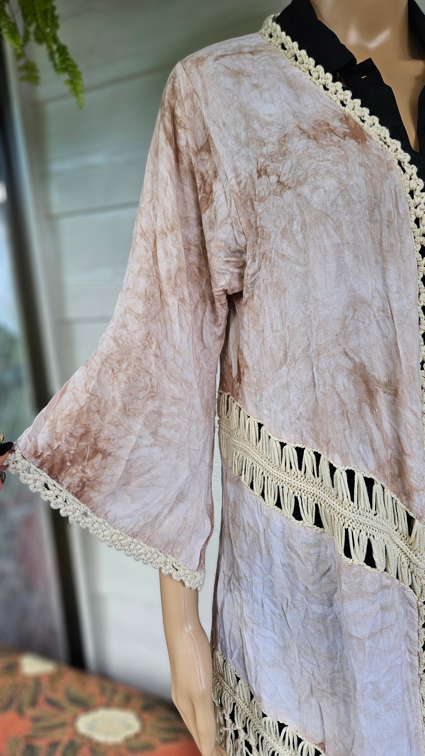 Lovely Bohemian Kimono - Duster Jacket Kaftan top Kimono Flare Sleeve