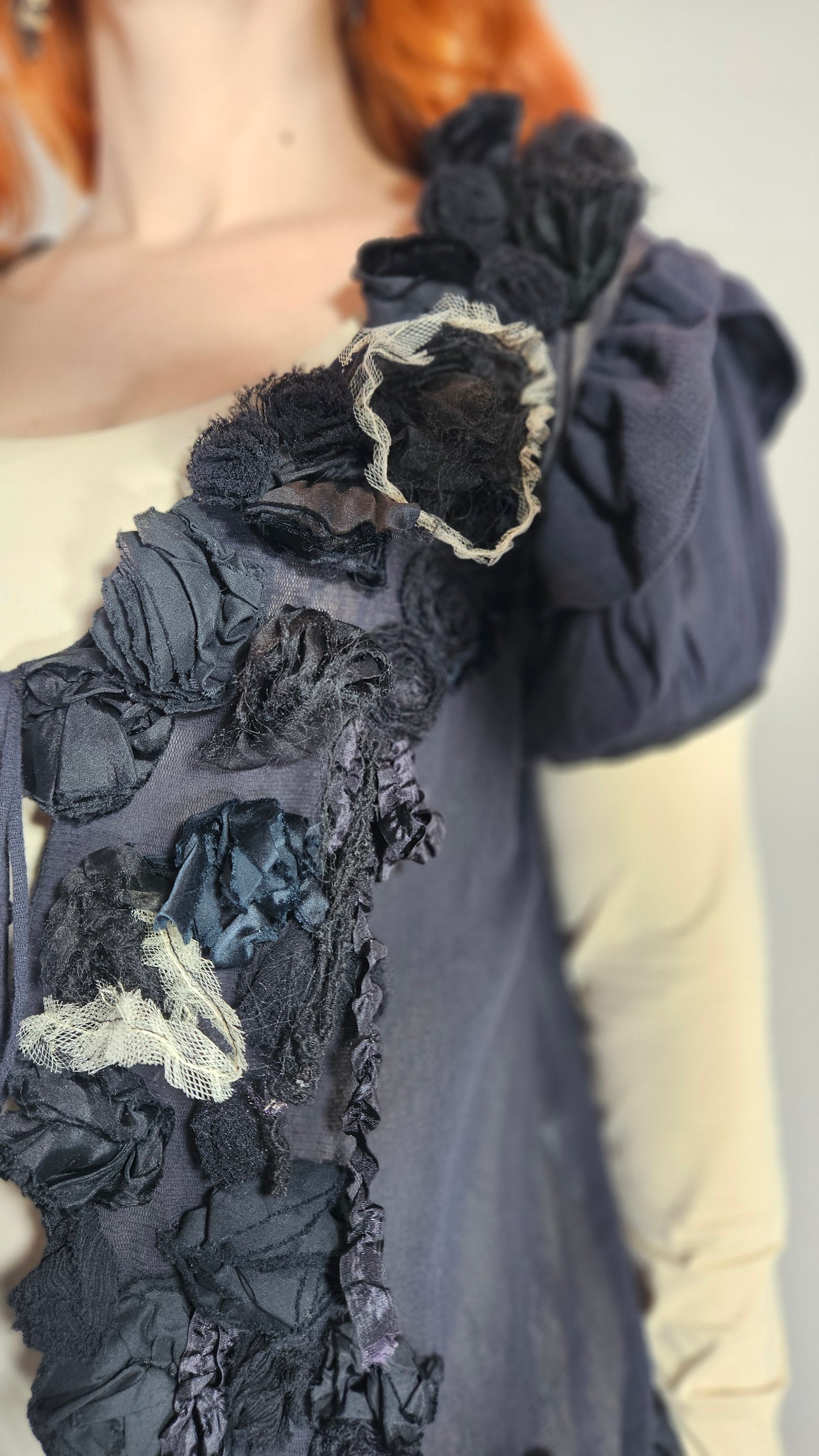 Unique Ethereal Fairycore Textured Mesh Jacket from Trelise Cooper