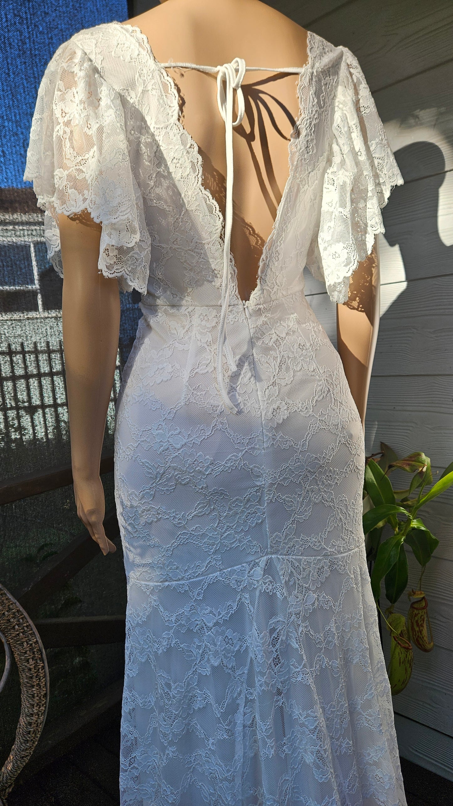 Stunning Lace Bohemian Dress Wedding dress