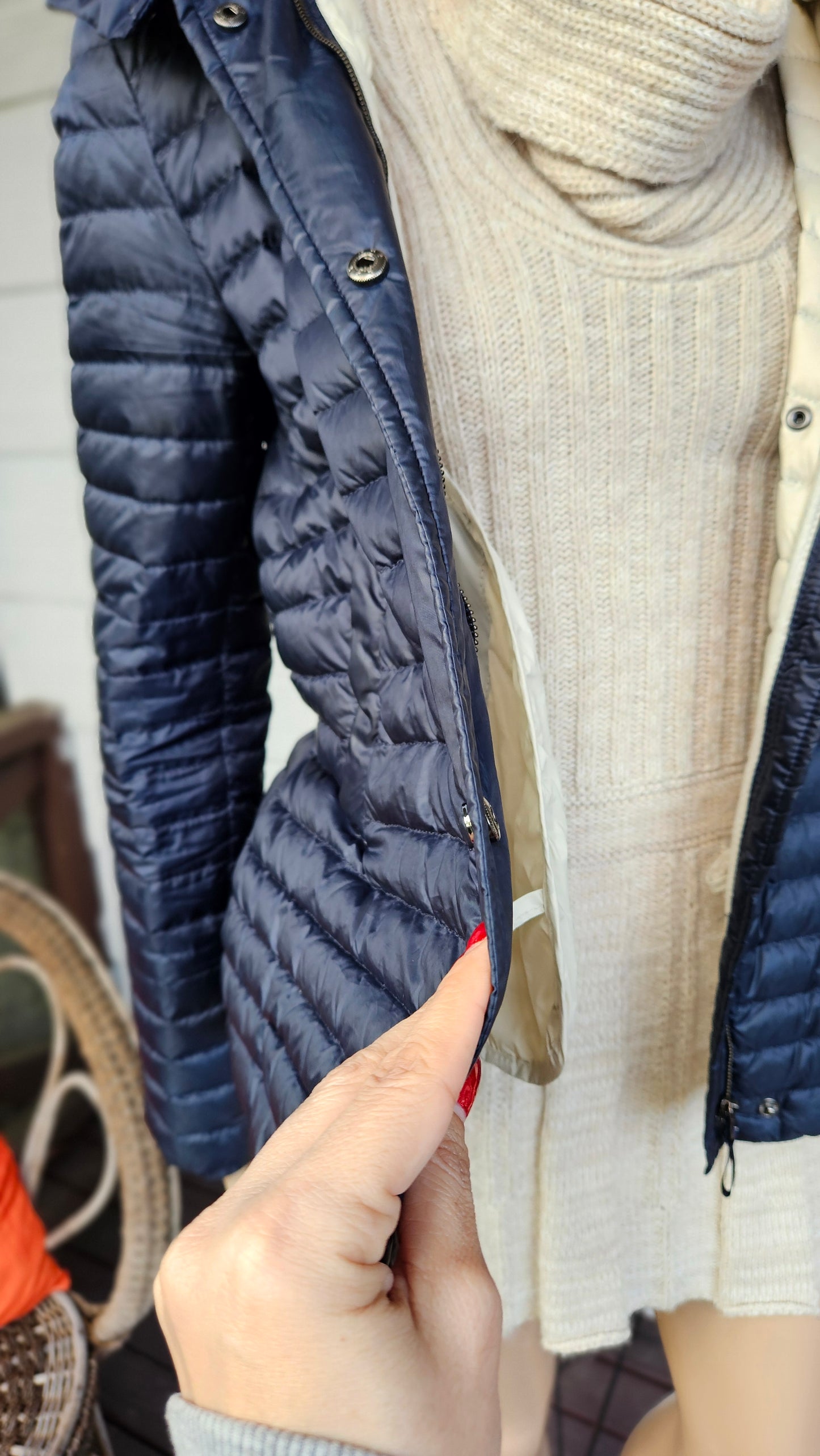 Zara Windbreaker navy Jacket