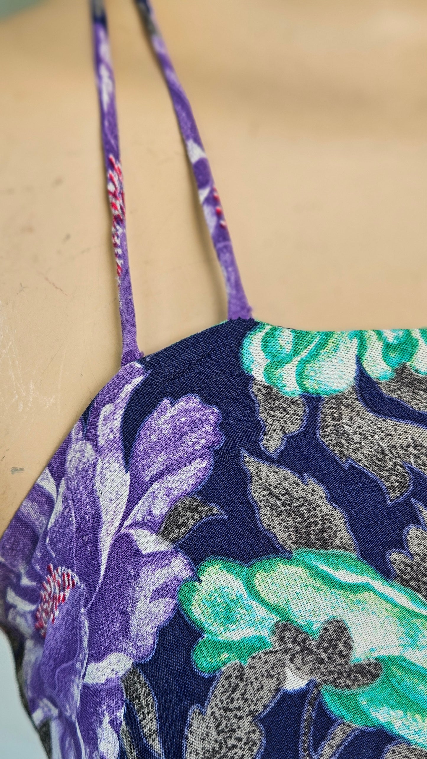 Vintage Floral Dress. Made in New Zealand