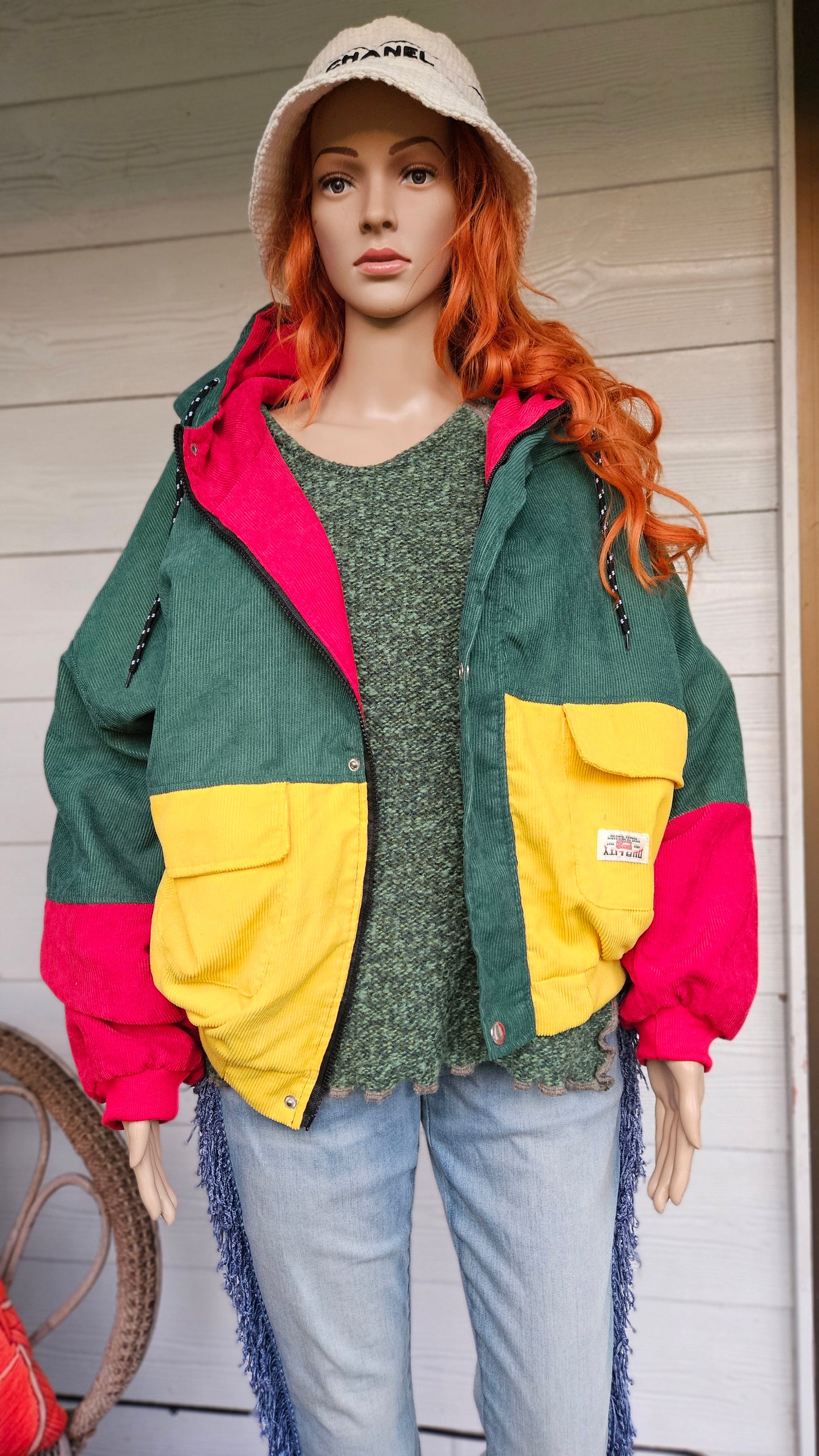 Corduroy jacket Zaful. Retro bomber Jacket 3XL