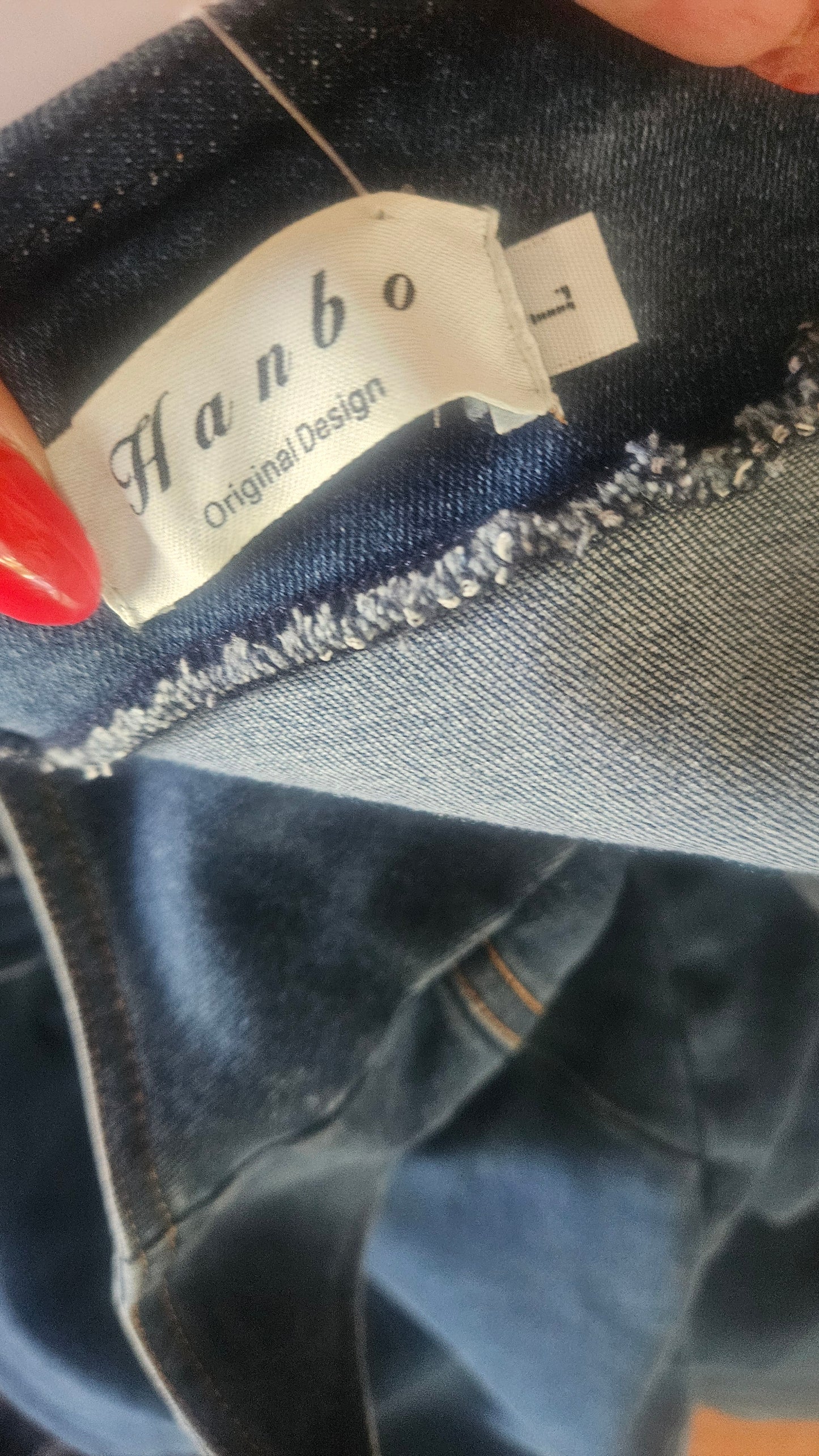 Asymmetric Denim Ruffle dress- Size L