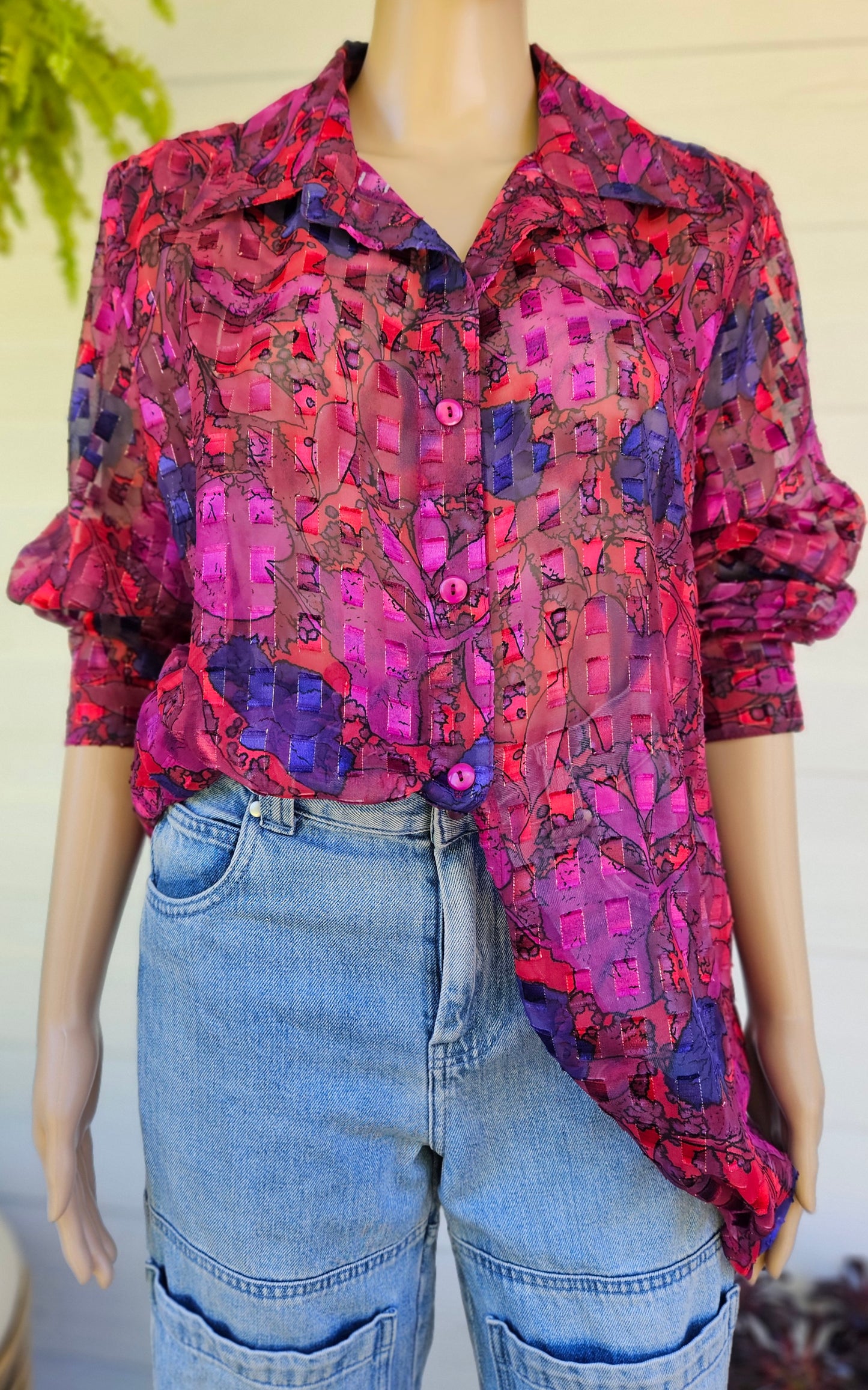 Lovely Vintage Shirt - Vintage Top - Size 16