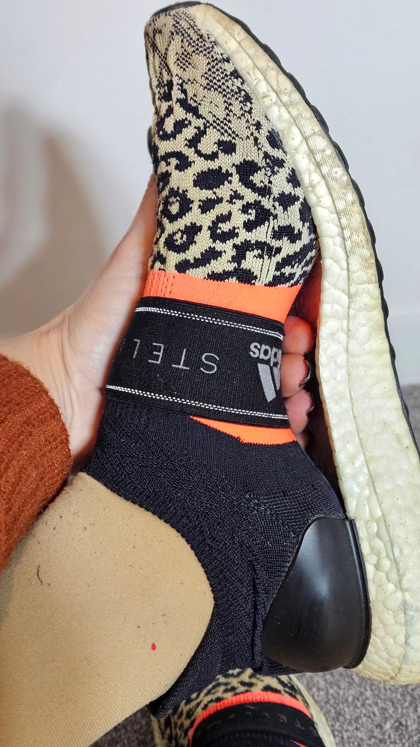 Adidas Stella McCartney x UltraBoost 3D Knit 'Leopard’ black