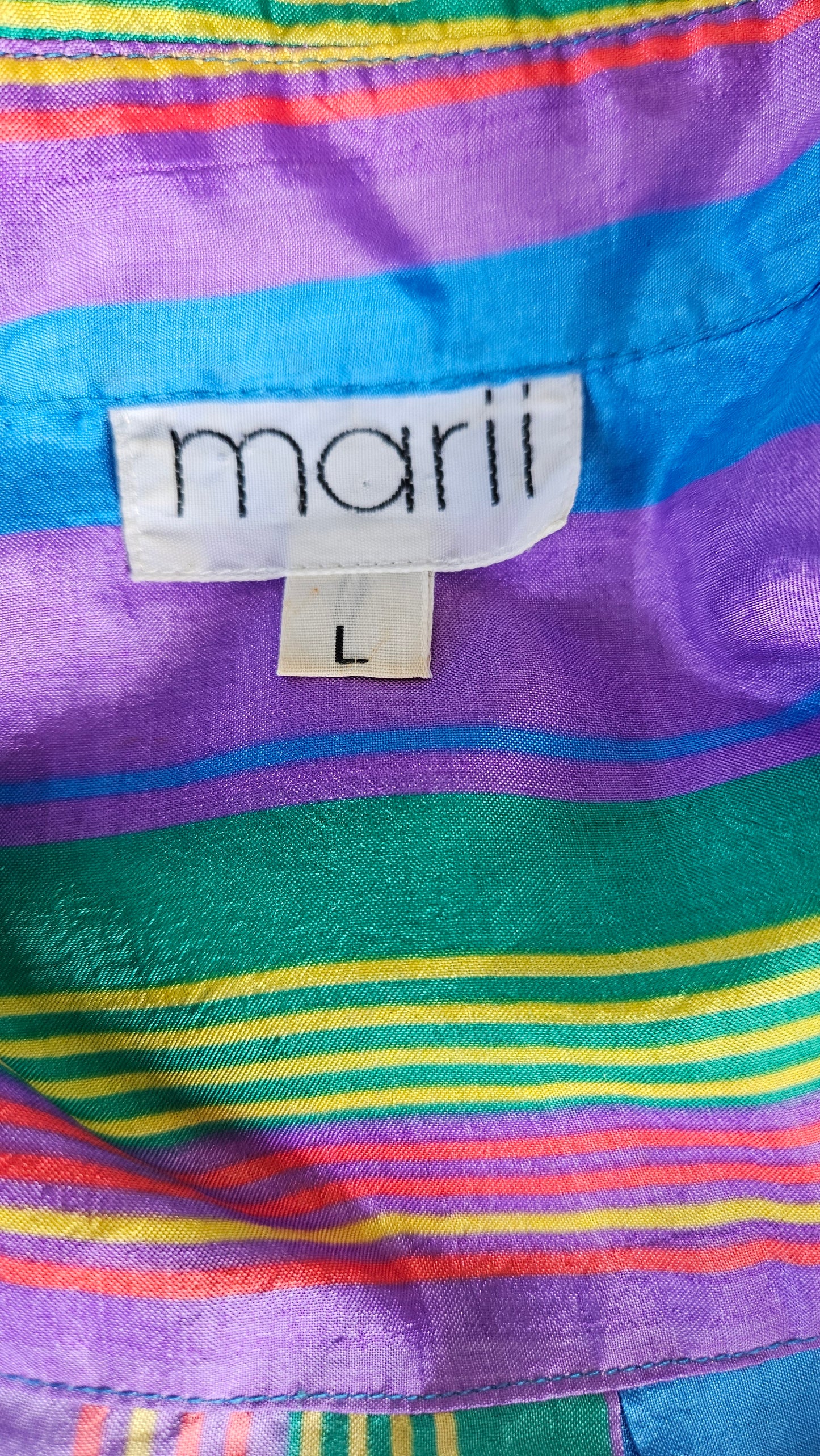 Lovely colorful Vintage Shirt - Vintage Top - Size L