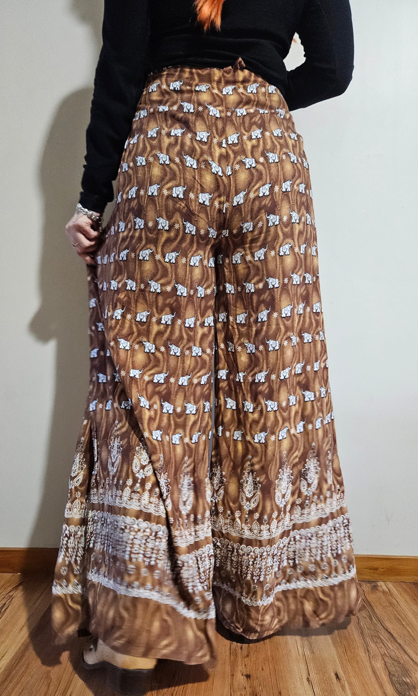 Bohemian wrapped Palazzo Pants
