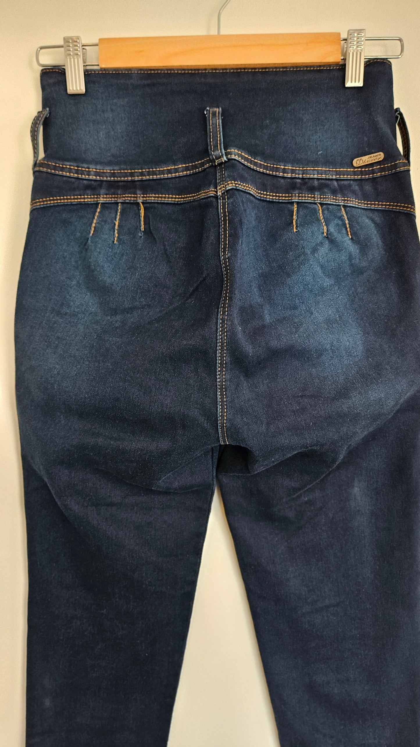 Colombian Skinny Pants Women size 14. Lift bottom Blue Denim Jeans