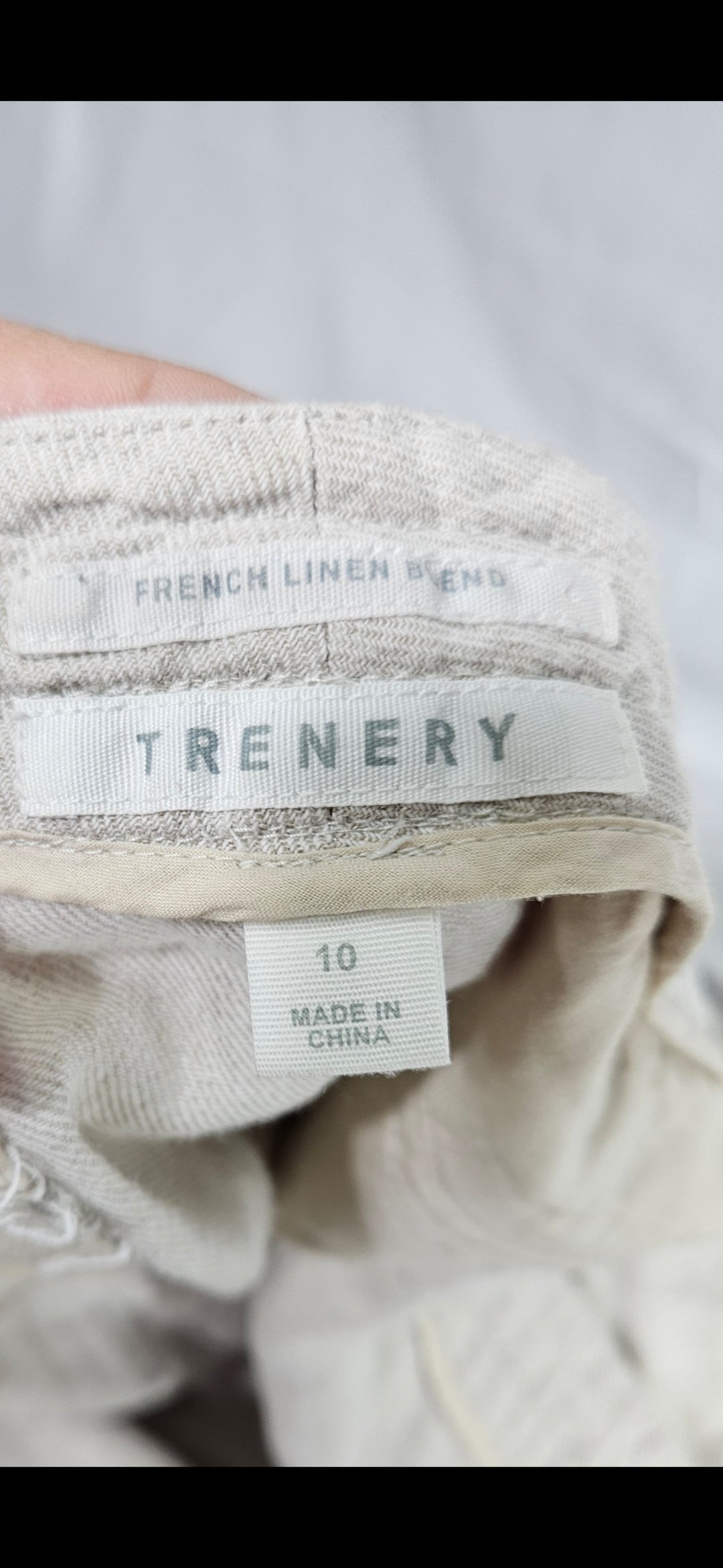 French Linen Pants: Second-Hand Store Find